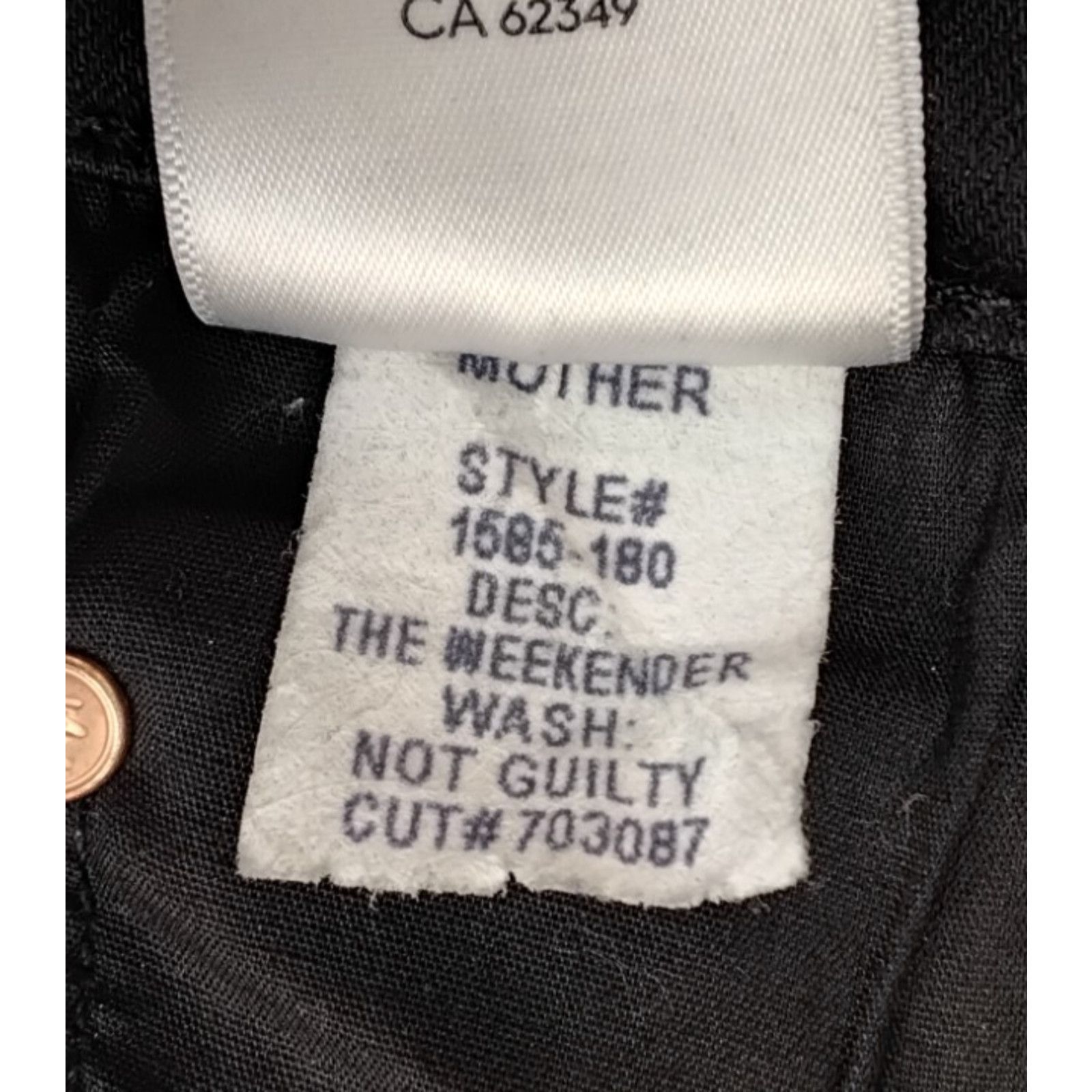 MOTHER Mother The Weekender Bootcut Jeans Women's 25x30 Black Size 25" / US 0 / IT 36 - 11 Thumbnail