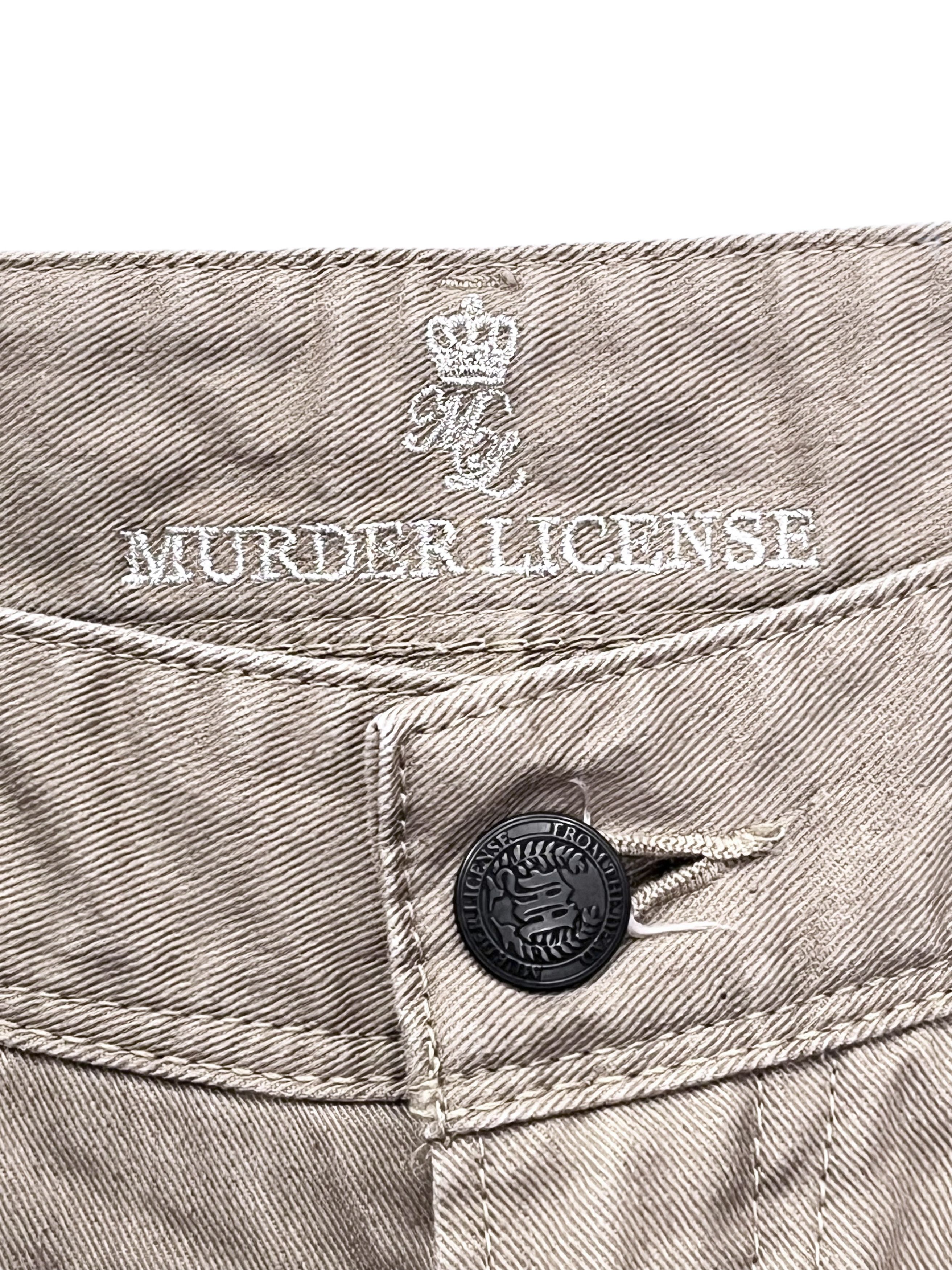 Japanese Brand Vintage MURDER LICENSE JAPAN Claw Mark Smokes Whisker Flare Size US 28 / EU 44 - 7 Thumbnail