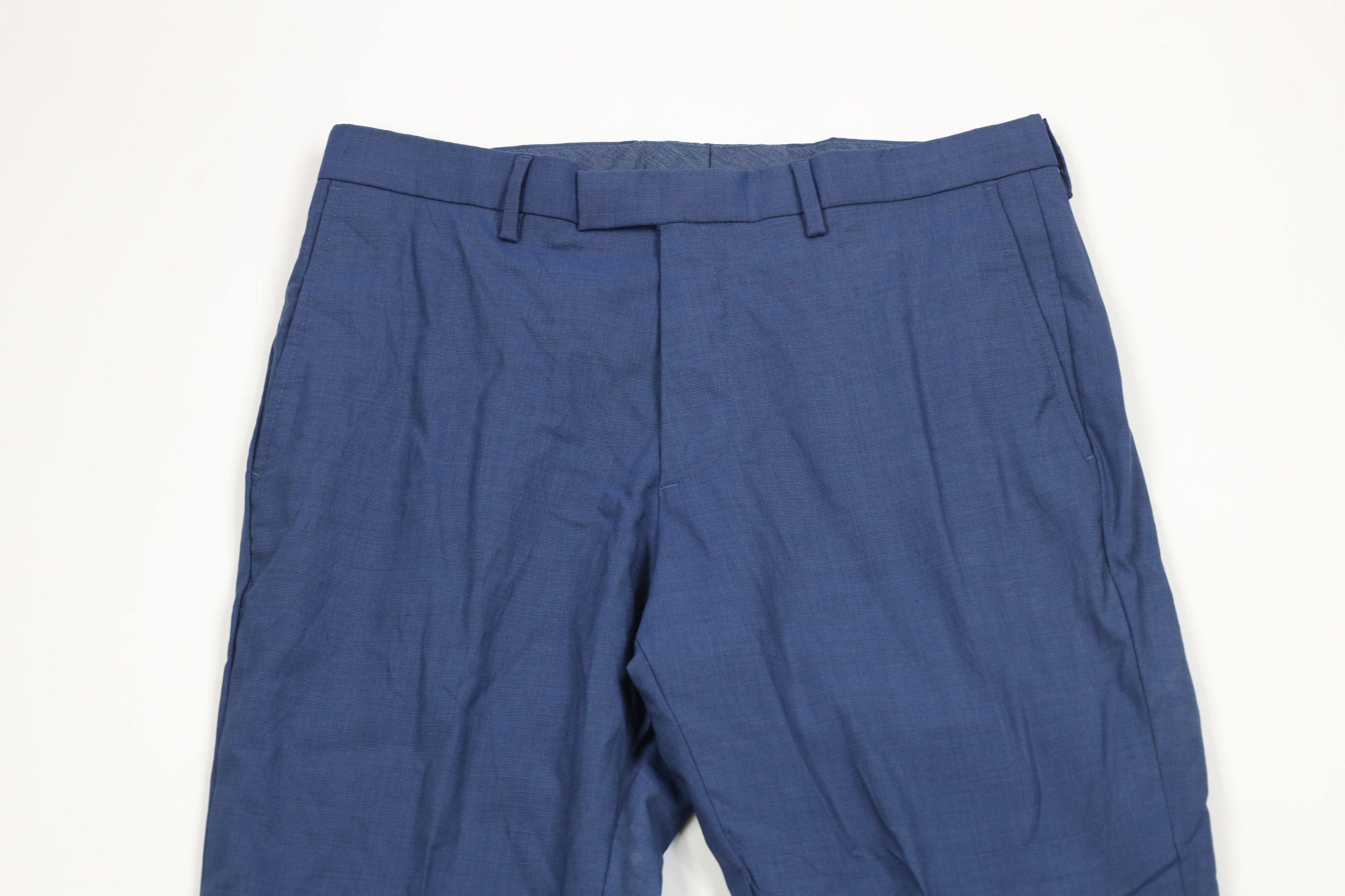 Banana Republic × Vintage Banana Republic Wool Blend Chino Pants Trousers Blue Size US 32 / EU 48 - 2 Thumbnail