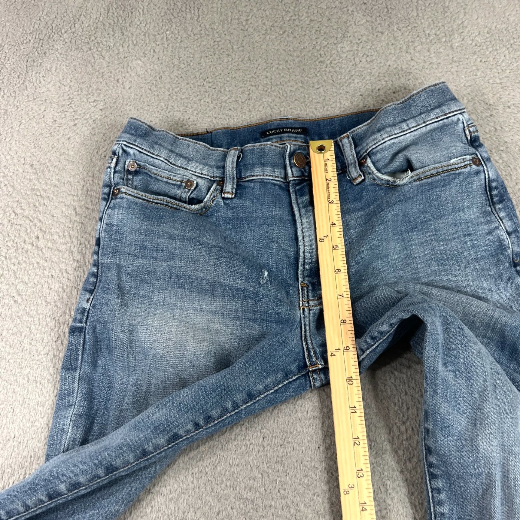 Lucky Brand Lucky Brand 363 Jeans Men 29x30 Mid Rise Blue Denim Straight 5-Pocket Vintage No Pattern Solid Jeans N/A Size US 31 - 4 Thumbnail
