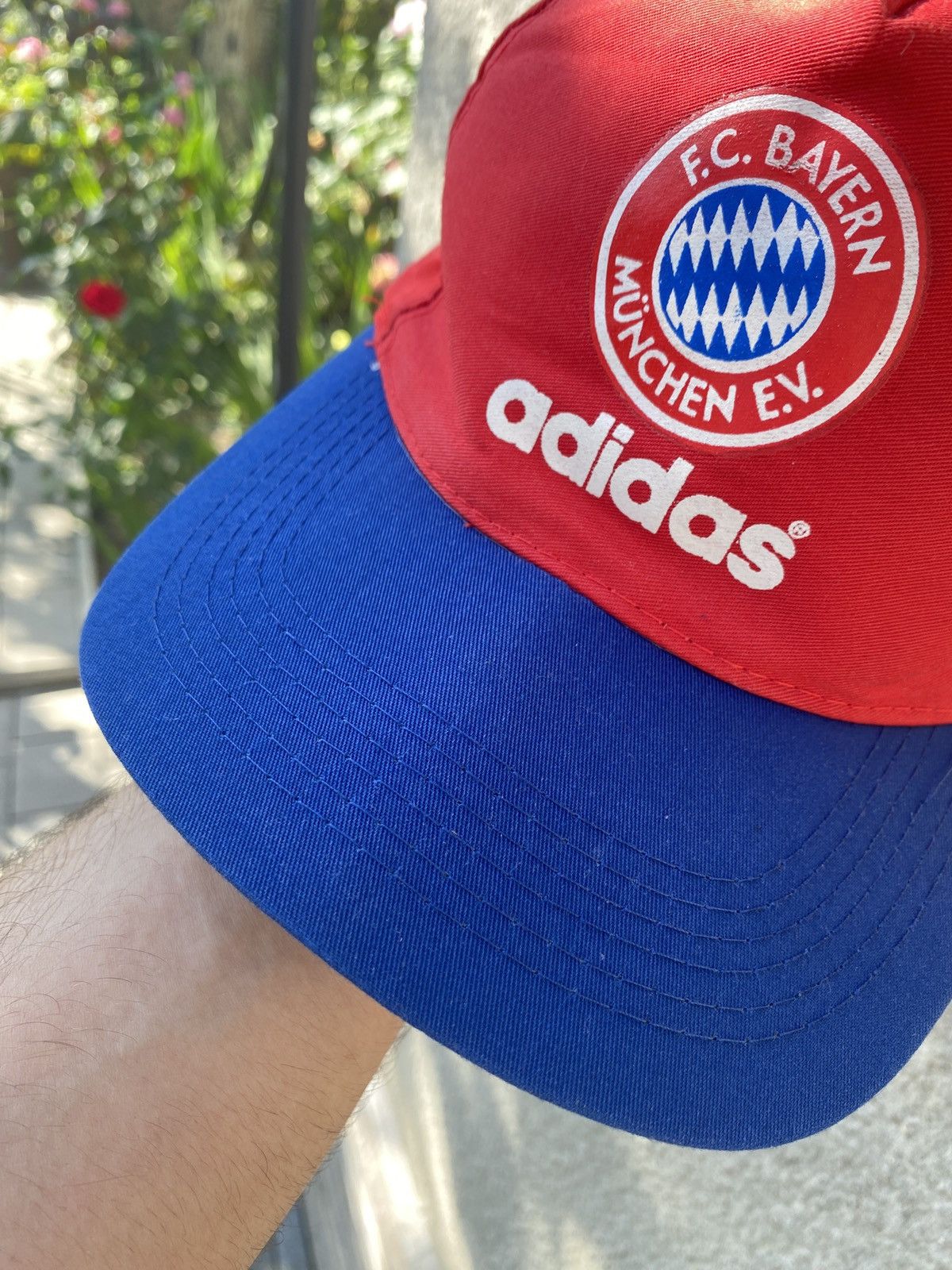 Adidas × Vintage Vintage Adidas Bayern Munich 90s Cap Soccer hat Size ONE SIZE - 4 Thumbnail