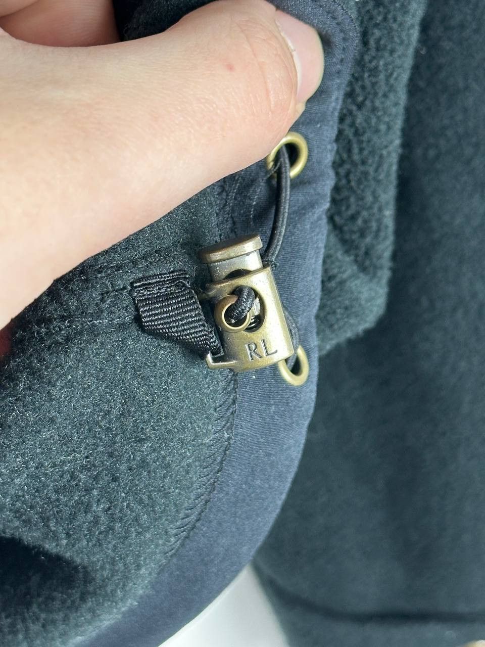 Polo Ralph Lauren × Vintage Vintage 90s Polo Fleece Full Zip Leather Trim Jacket Size US L / EU 52-54 / 3 - 13 Thumbnail