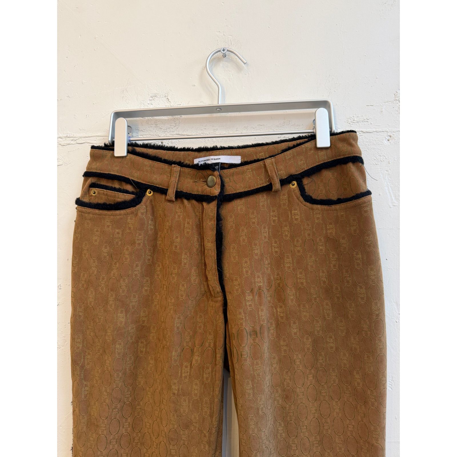 Alexander McQueen Vintage Alexander McQueen Outlined Print Design Pants Size 28" / US 6 / IT 42 - 5 Thumbnail