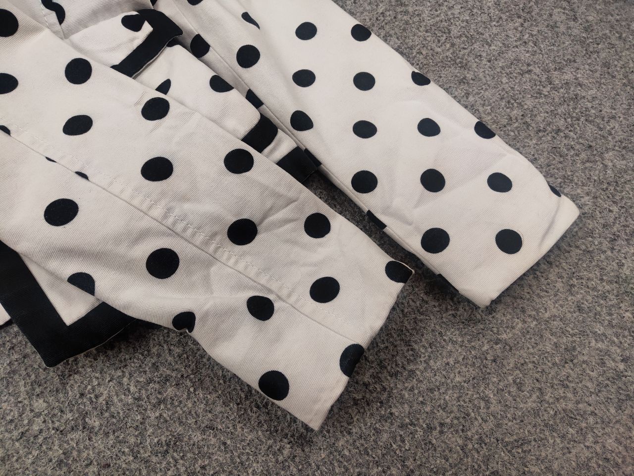 Valentino Valentino Roman Vintage Blazer jacket white black polka dots Size M / US 6-8 / IT 42-44 - 12 Thumbnail