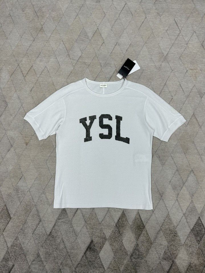 Saint Laurent Paris Saint Laurent YSL Logo T-Shirt Size L Size US L / EU 52-54 / 3 - 1 Thumbnail