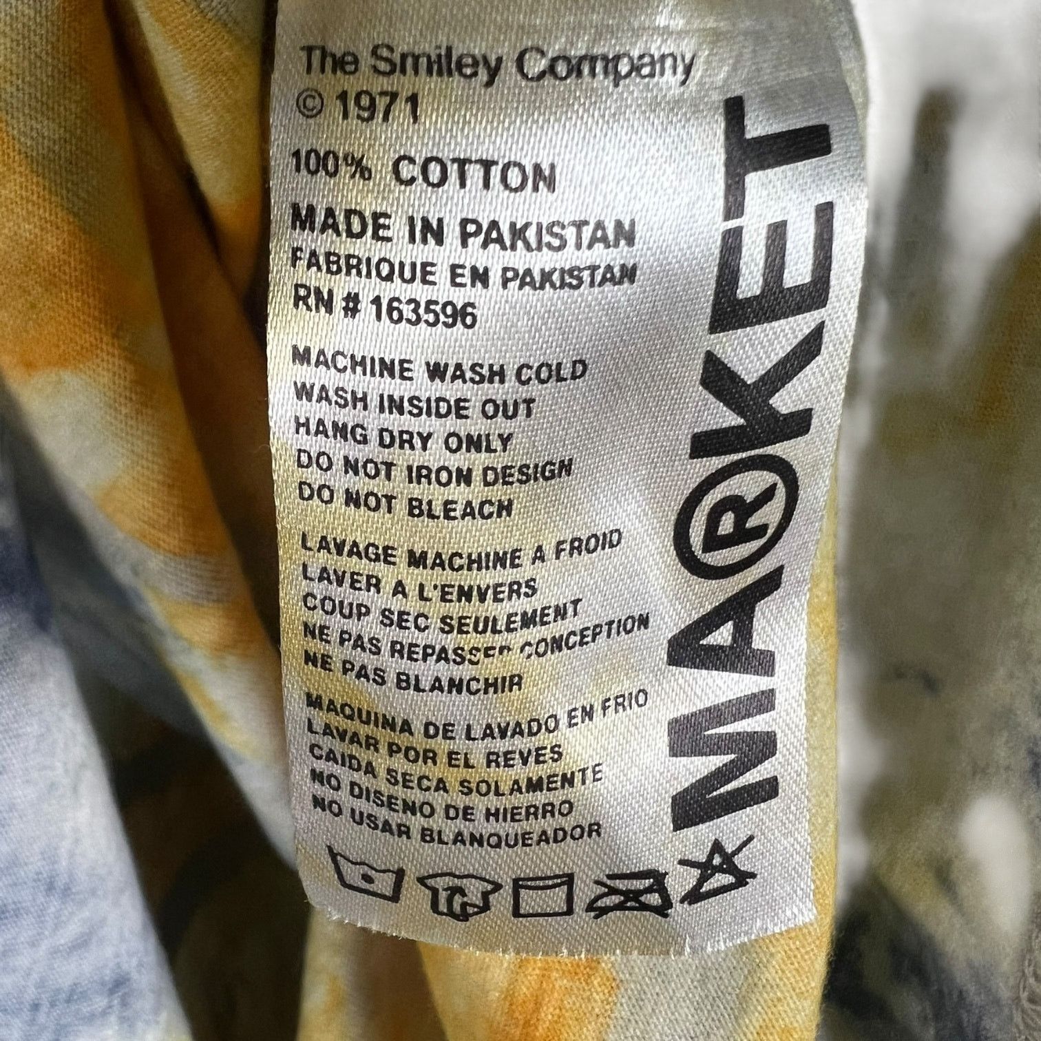 Market NWT Men's Market x Smiley Array Face Sun Tie-Dye T-Shirt - S Size US S / EU 44-46 / 1 - 6 Thumbnail