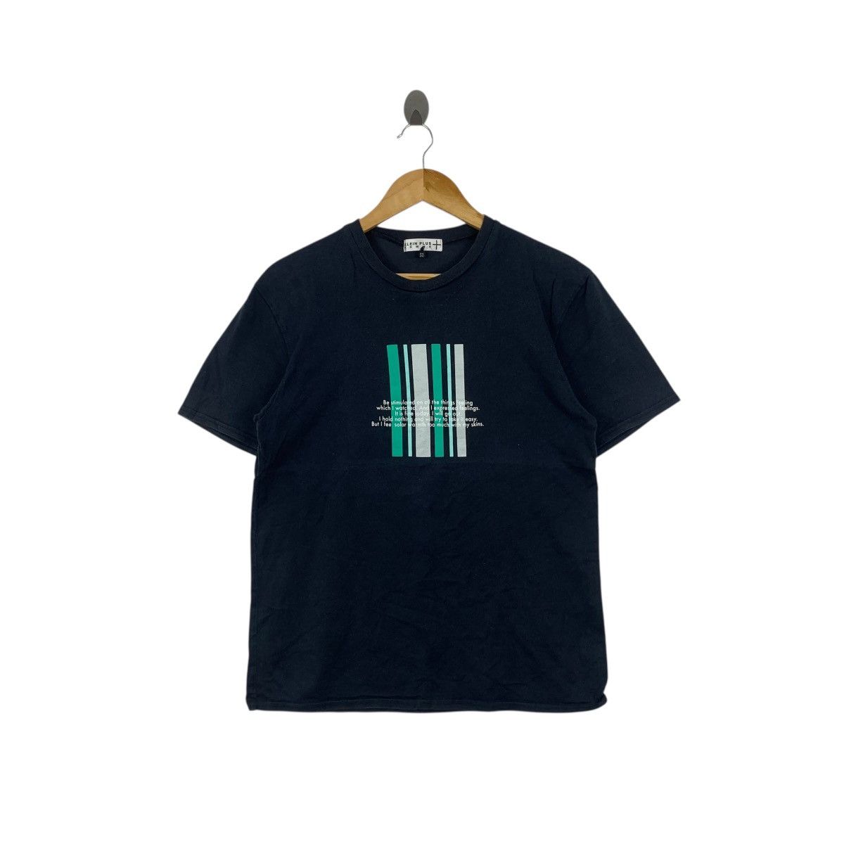 Michel Klein Vintage MK MICHEL KLEIN Homme Plus Box Logo Tee Shirt Top Size US S / EU 44-46 / 1 - 1 Thumbnail