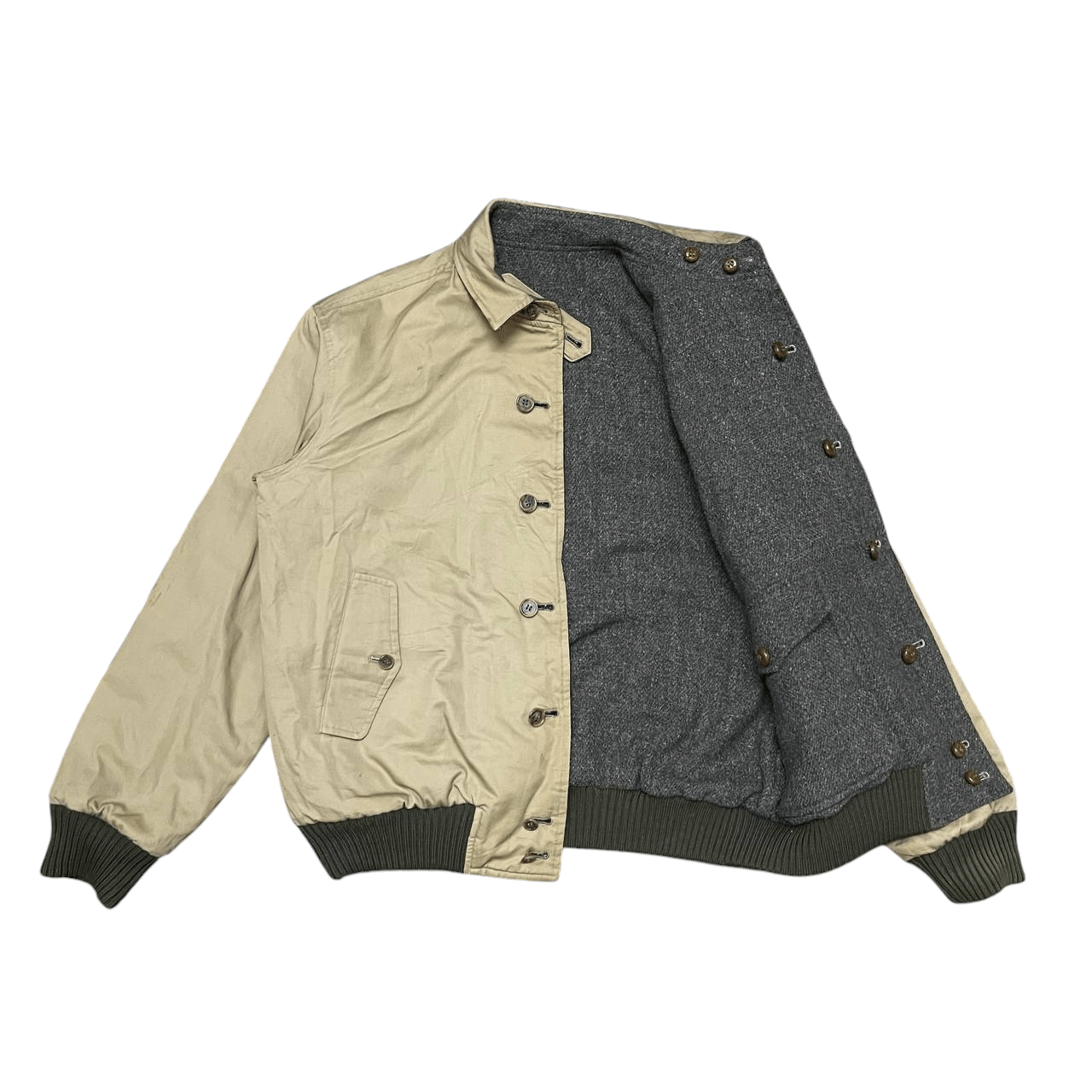 Paul Stuart Vintage Paul Stuart Wool Reversible Bomber Style Jacket Size US M / EU 48-50 / 2 - 2 Thumbnail