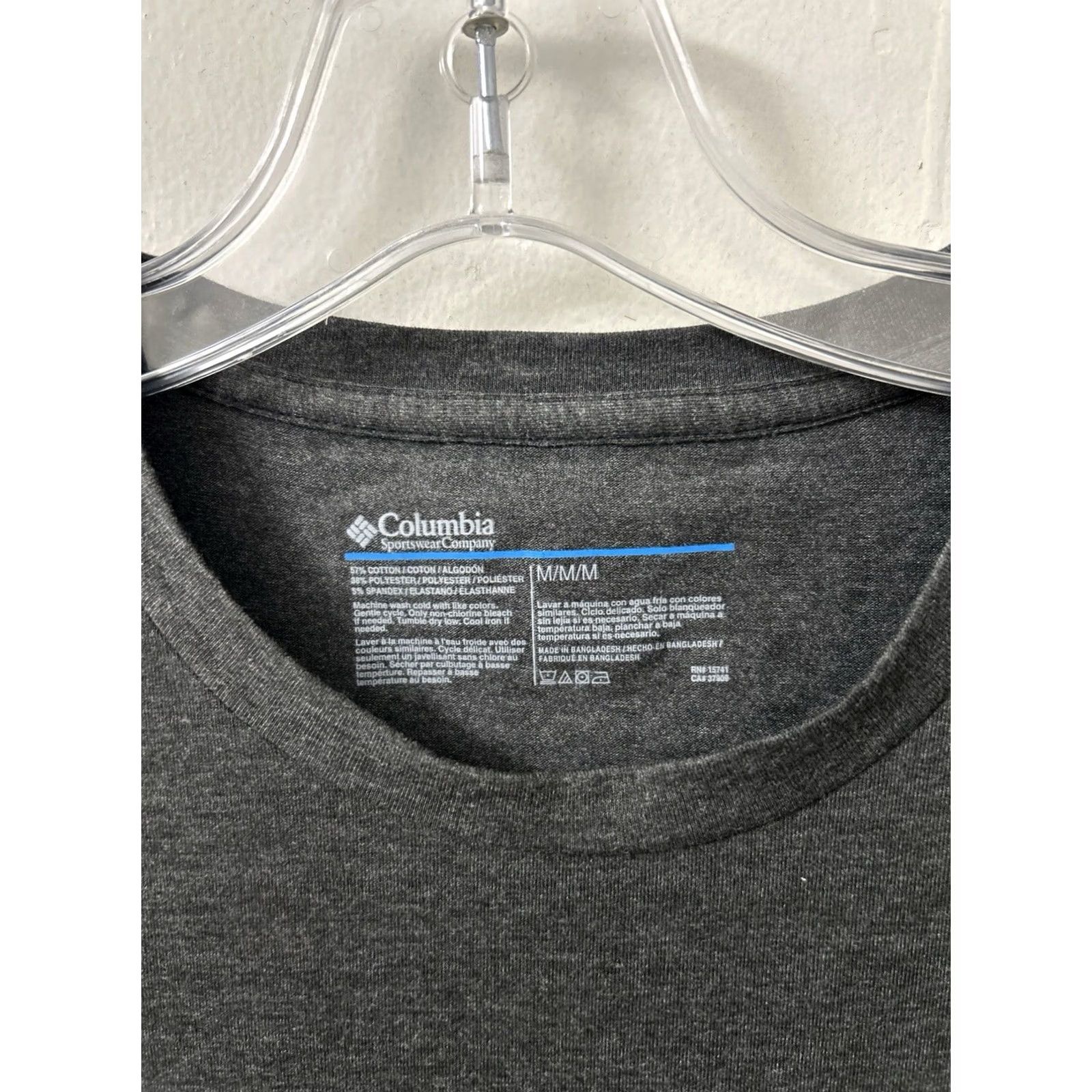 Vintage VINTAGE: No Columbia Shirt Mens M Charcoal Heather Gray Logo S/S NWT Size US M / EU 48-50 / 2 - 6 Thumbnail