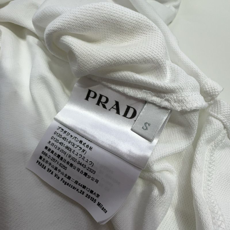 Prada Prada Striped Logo Short Sleeve Polo Shirt-2506 Size US S / EU 44-46 / 1 - 8 Thumbnail