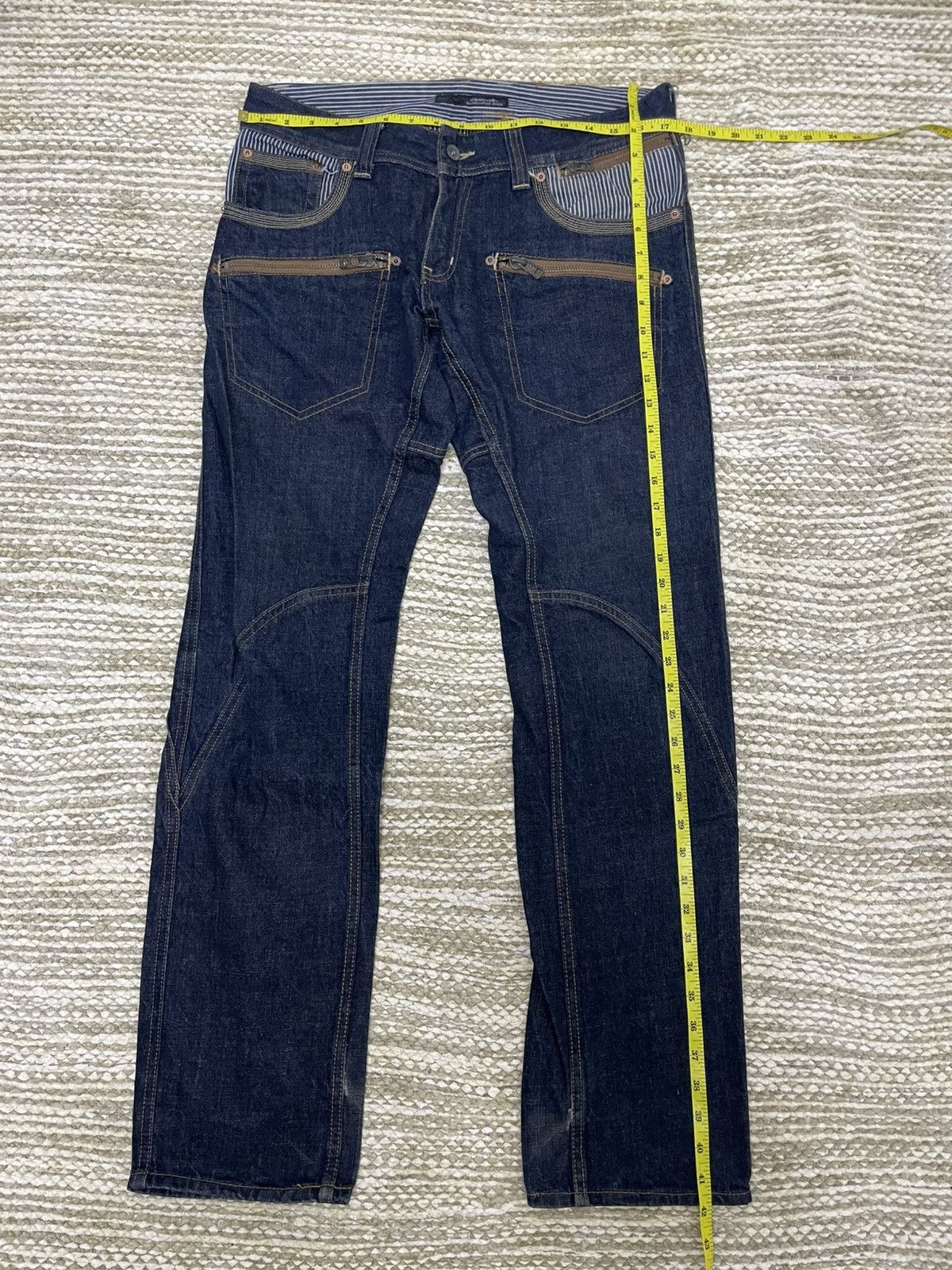 2120 Handcrafted 🔥Rare🔥Dominate Handcrafted Multi pocket Denim Jeans Size US 35 - 9 Thumbnail