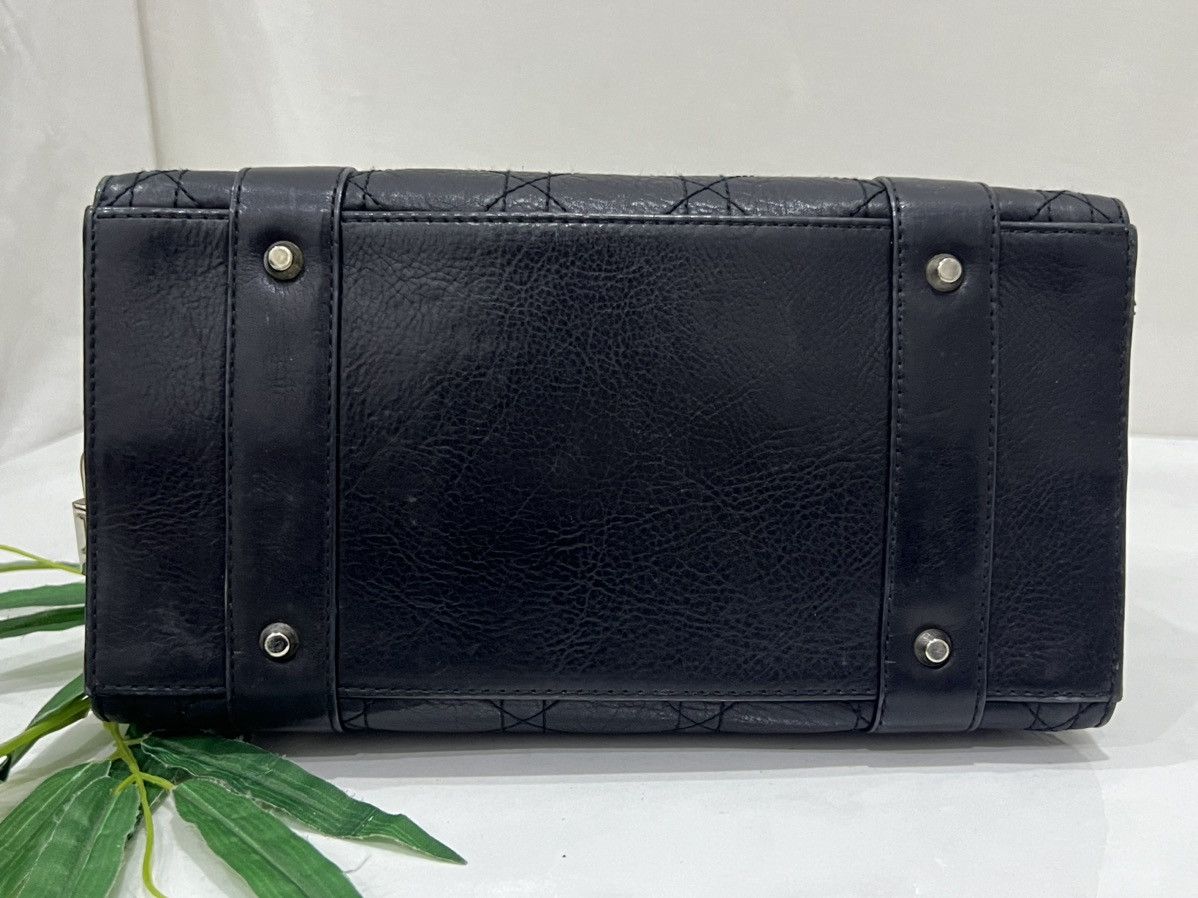 Dior Christian Dior Lady cannage handbag leather black Size ONE SIZE - 11 Thumbnail