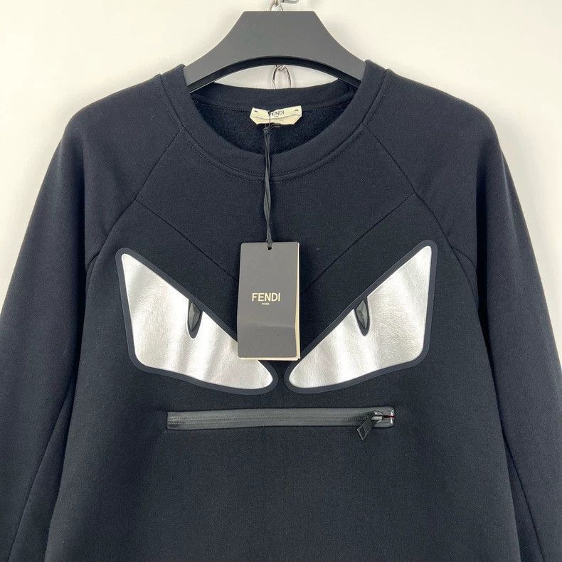 Fendi Fendi Black Monster Pocket Zip Dress Size L / US 10 / IT 46 - 3 Thumbnail