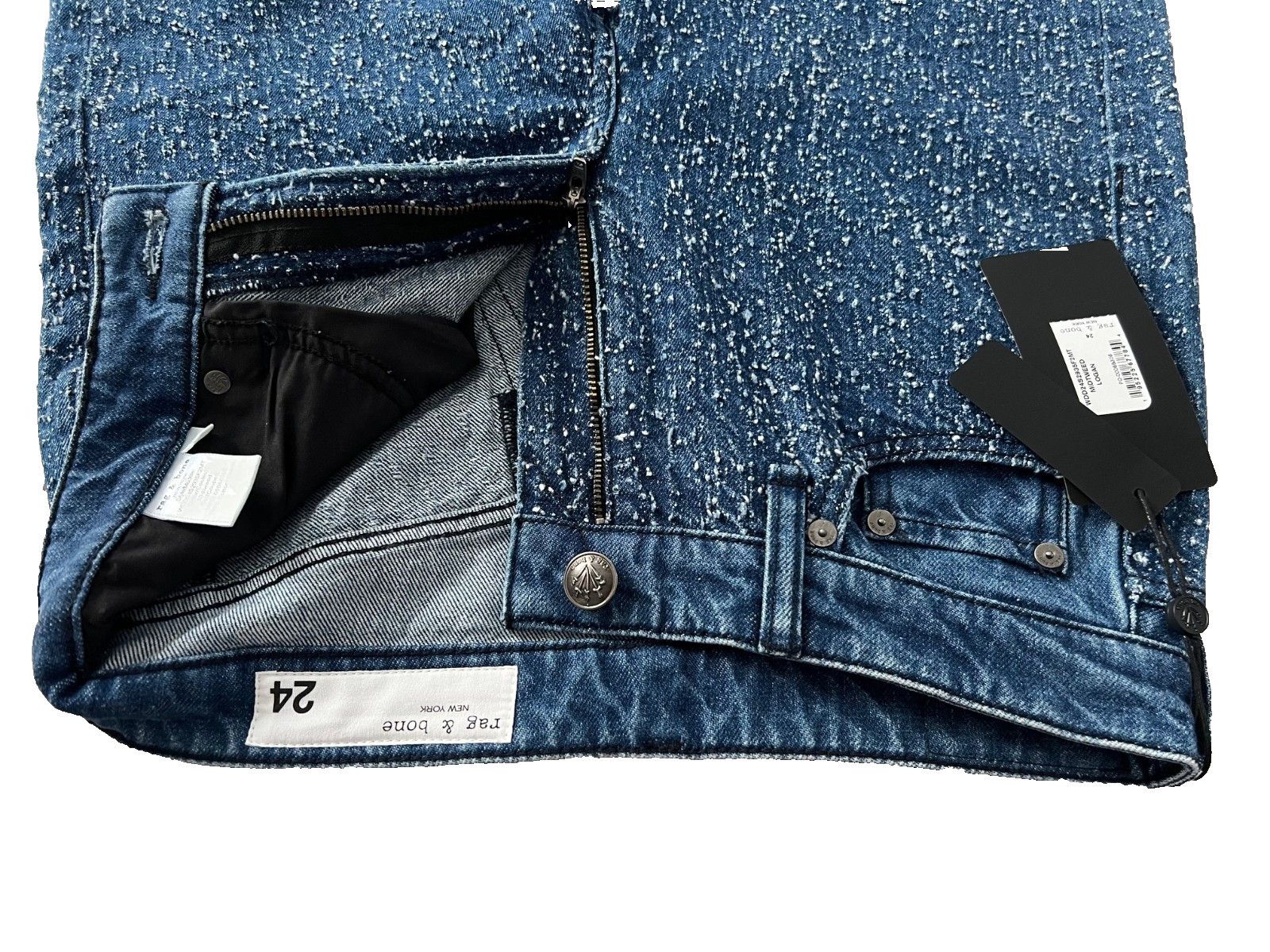 Rag & Bone Rag & Bone New York Logan Tweed Denim Jeans Midtweed ( 24 ) Size 24" / US 00 / IT 34 - 5 Thumbnail