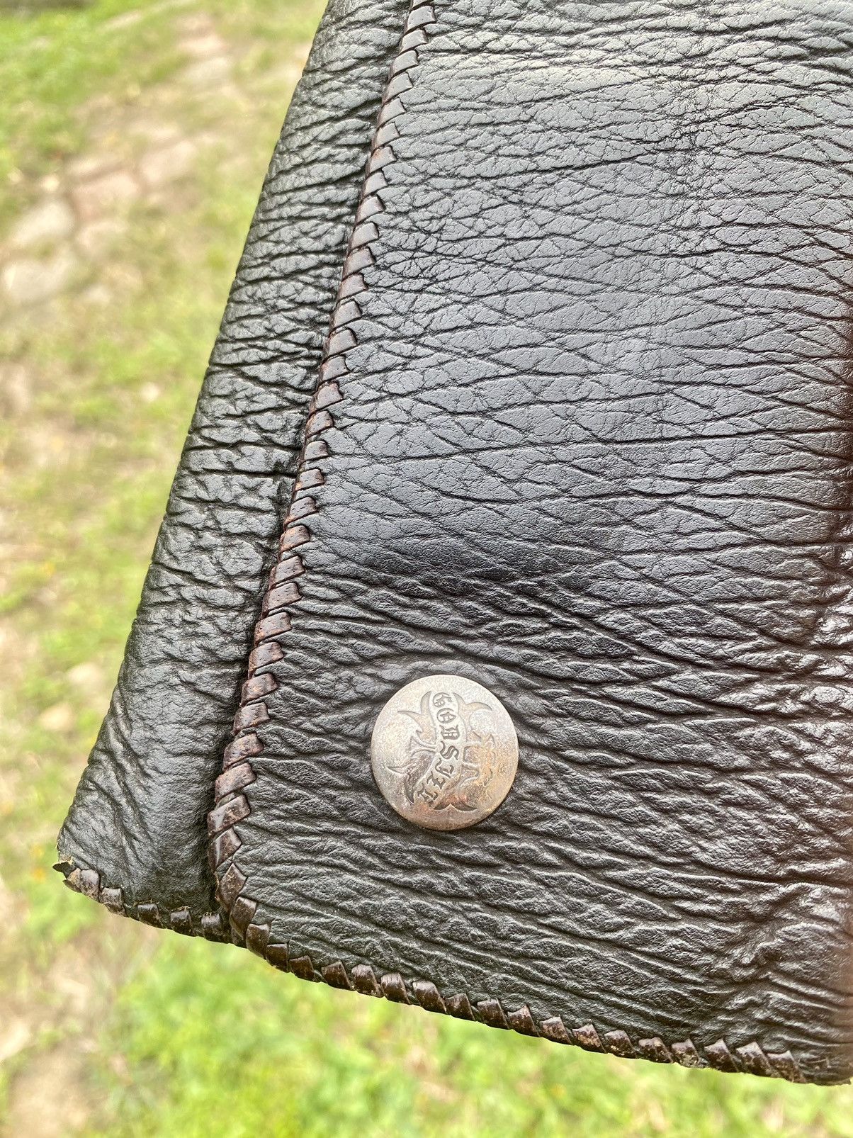 If Six Was Nine Very Rare Vintage handmade Godsize Sharkskin Leather wallet Size ONE SIZE - 12 Thumbnail