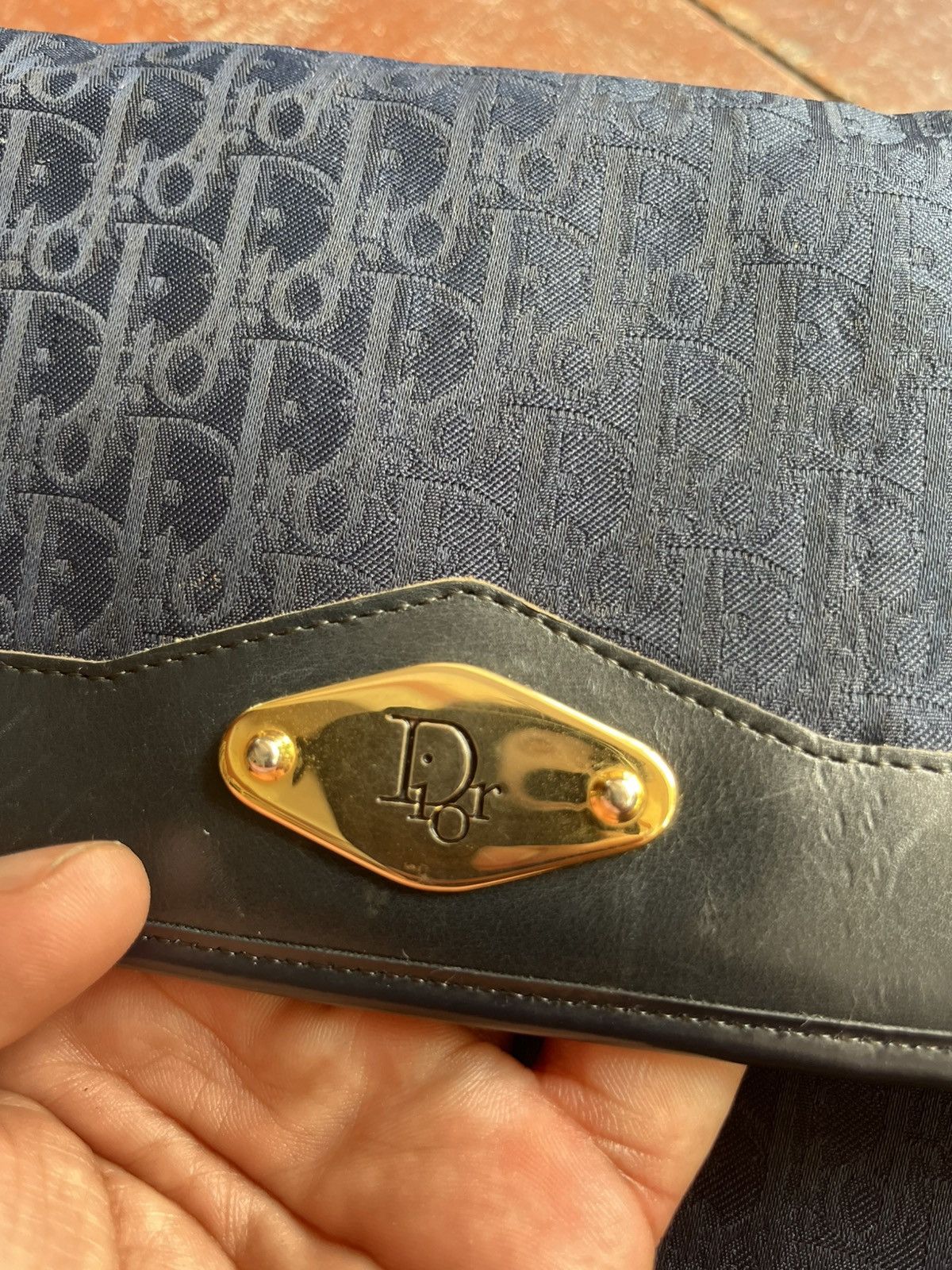 Dior 💥 Christian Dior Trotter Logo Jacquard Chain bag Navy 2cds2t Size ONE SIZE - 6 Thumbnail