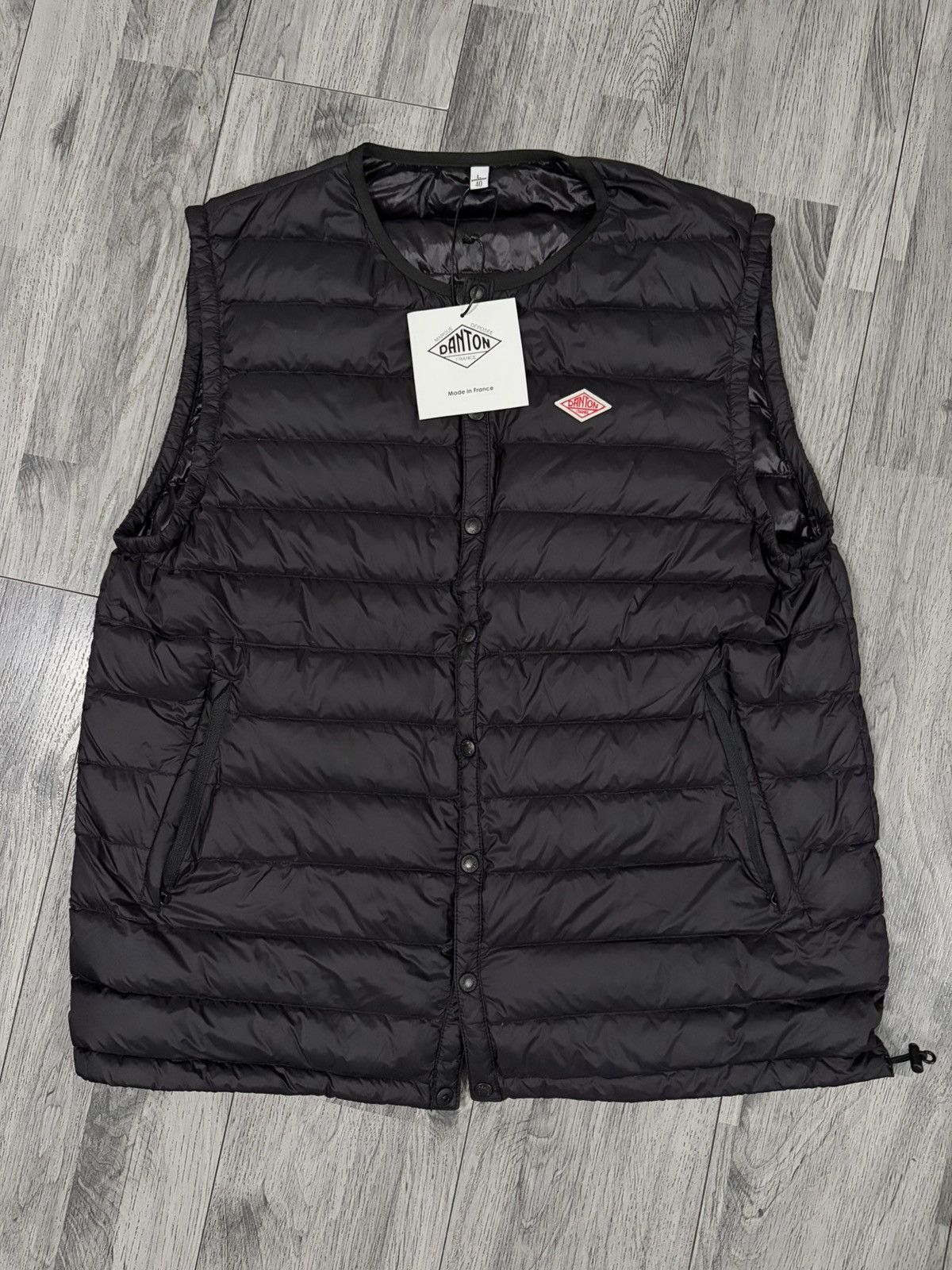 Danton DANTON Black Quilted Down Vest Sz L / 40 BNWT Size US L / EU 52-54 / 3 - 1 Thumbnail