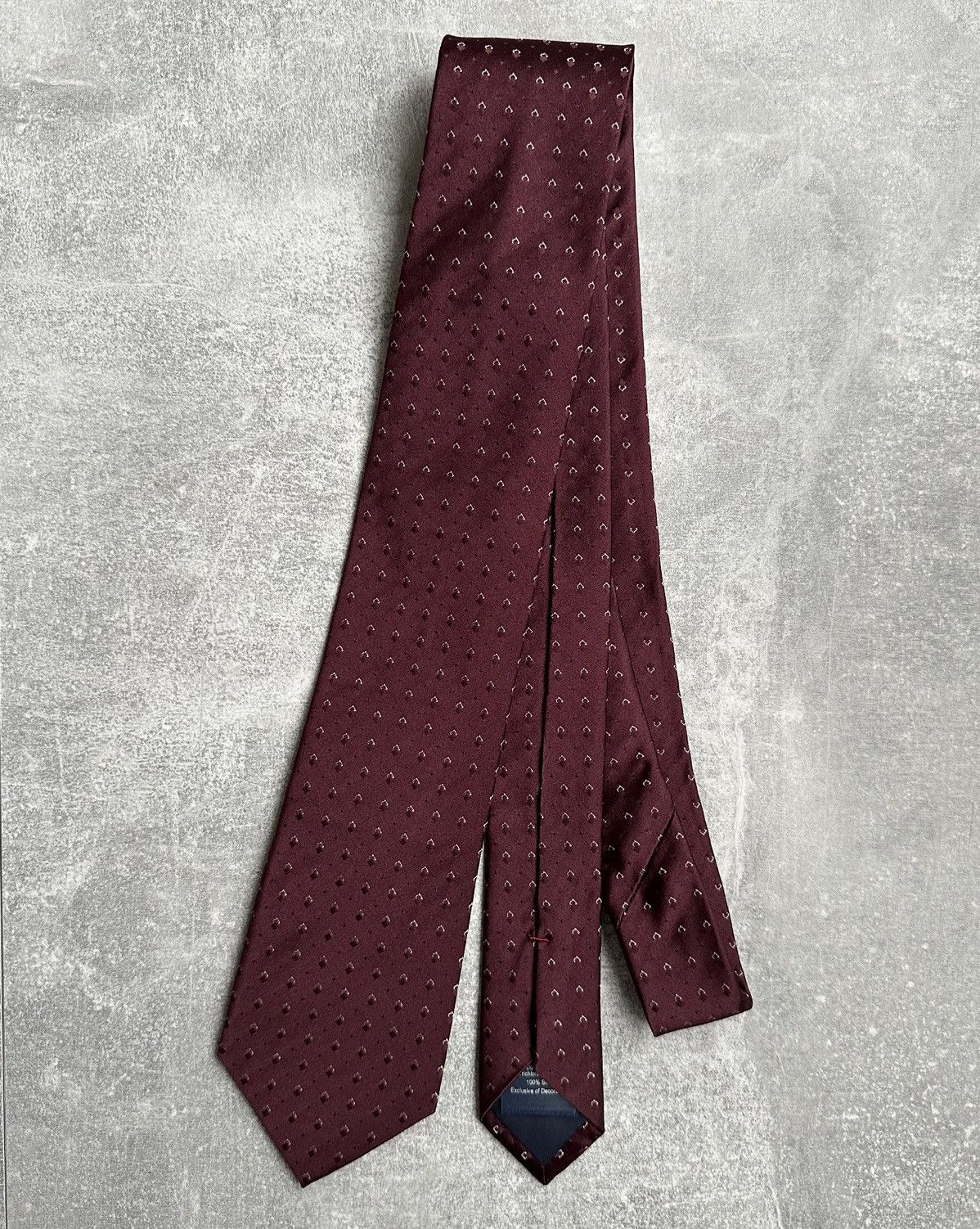 Hackett Hackett London Tie Burgundy 100% Silk Size ONE SIZE - 1 Thumbnail