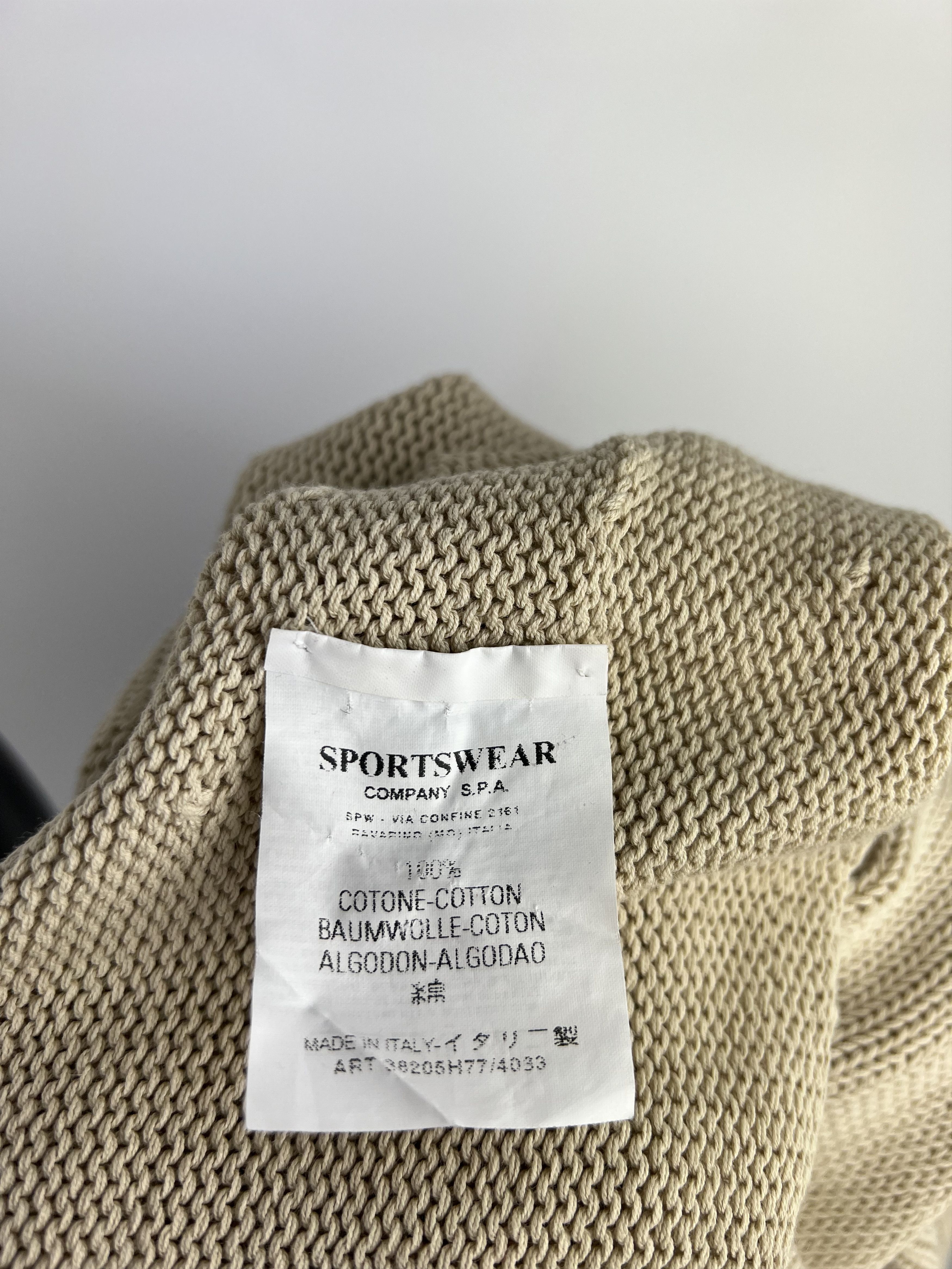 C.P. Company CP Company Rare Vintage Cotton Sweater Knit Beige Size IT44 Size M / US 6-8 / IT 42-44 - 10 Thumbnail