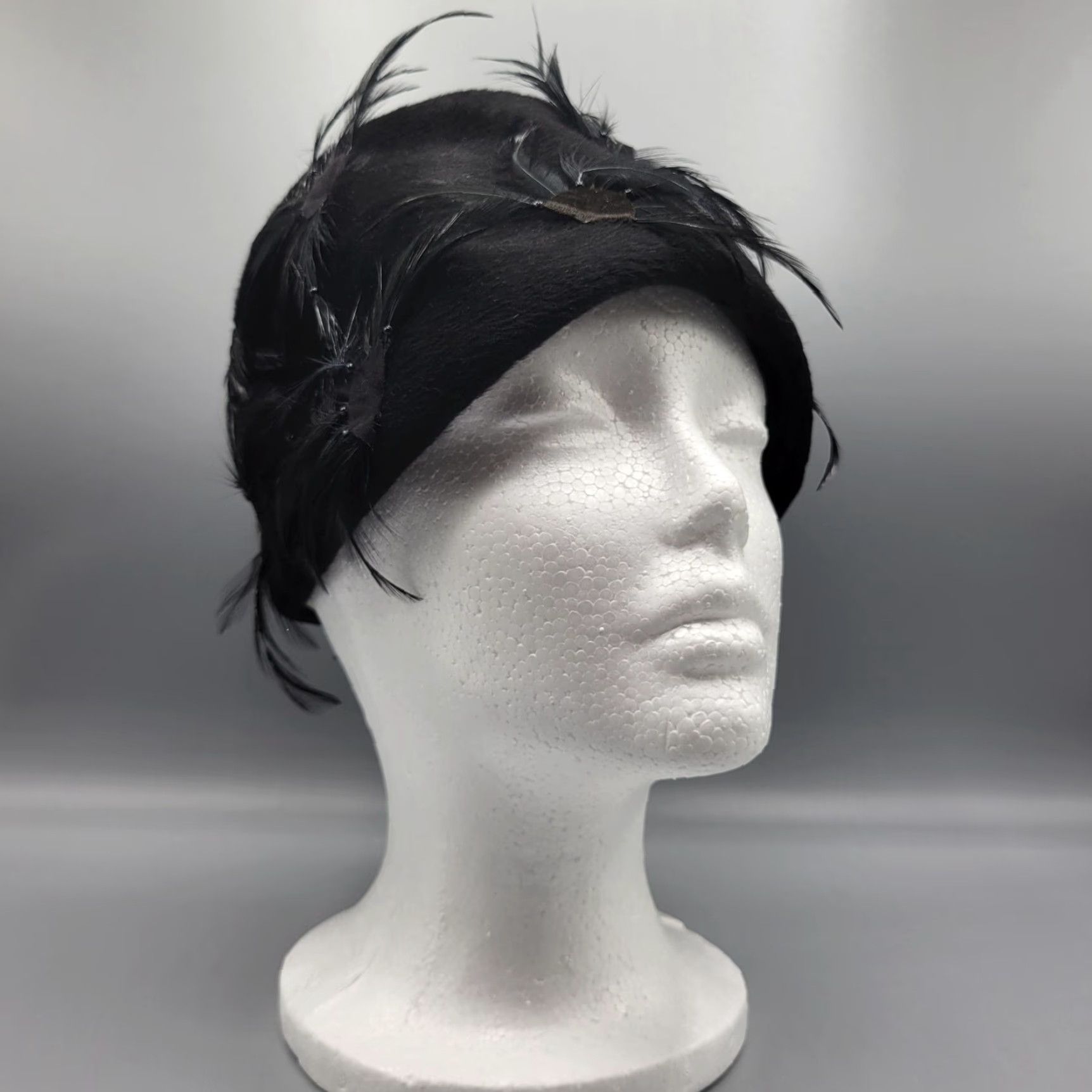 Vintage VINTAGE Brigitte Cloche Hat Fur Black ItalyAdult Women's One word: Hat? Size ONE SIZE - 7 Thumbnail