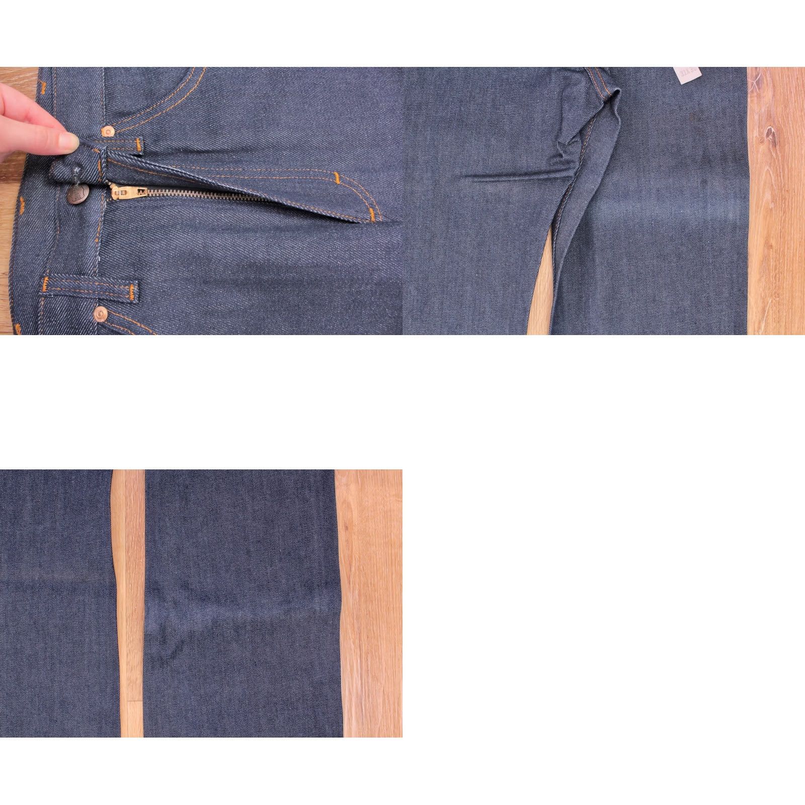Vintage Big Smith Jeans Boot Cut 31x36 70s VTG 1970s Blue Cotton Mens Pants Size US 31 - 8 Thumbnail