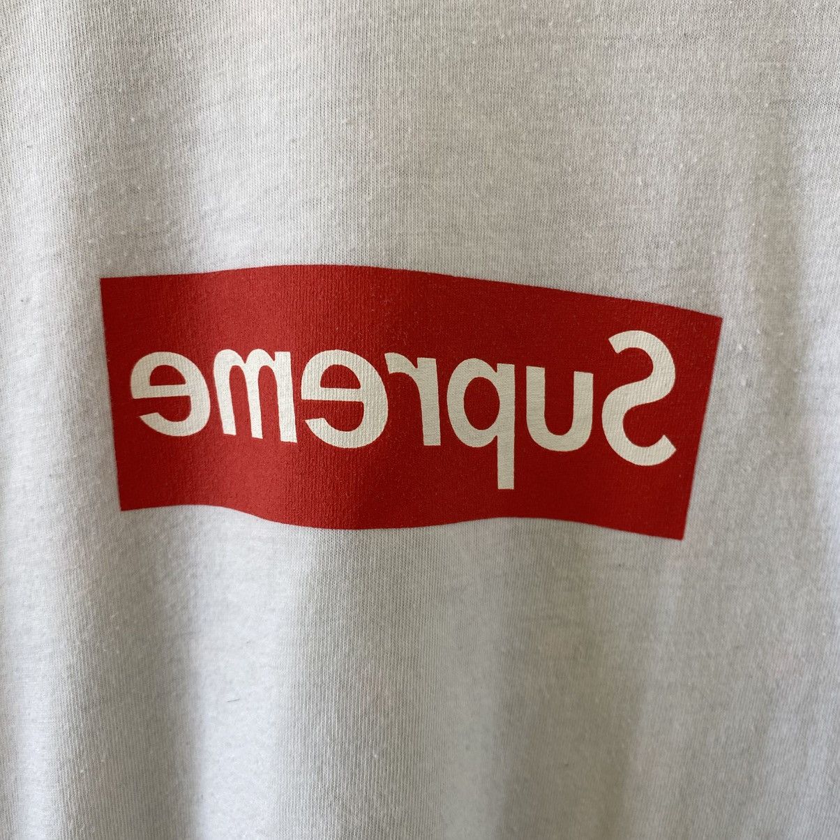 Comme des Garcons SHIRT × Supreme Supreme Comme Des Garcons Box Logo T-Shirt Red 2013 Size US S / EU 44-46 / 1 - 3 Thumbnail