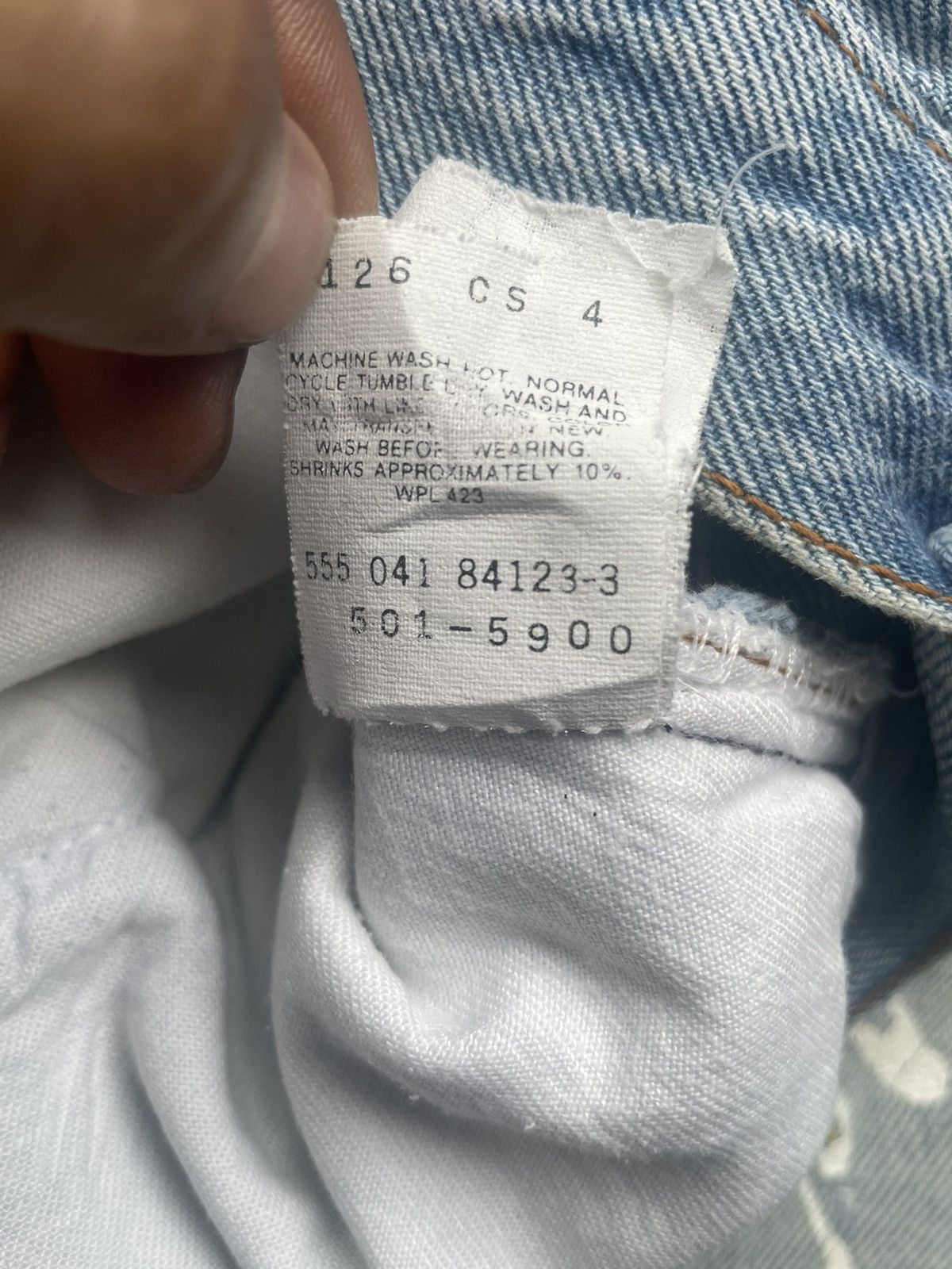 Levi's × Vintage Vintage 1991 Levis 501XX e Faded Distressed Size US 30 / EU 46 - 19 Thumbnail