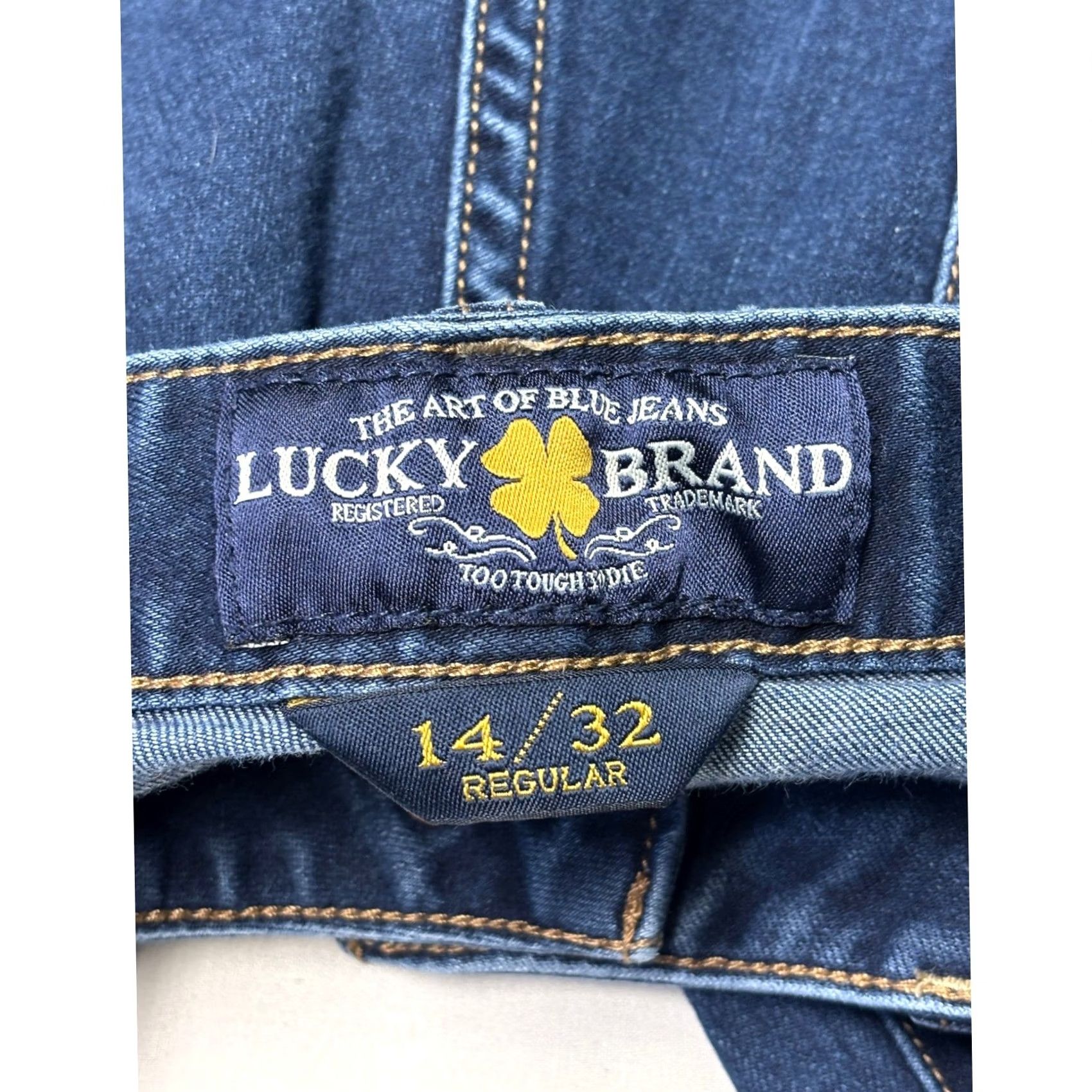 Lucky Brand Lucky Brand Jeans Women 14W Boots Jeans Bootcut Regular Blue Denim Flare Leg 32 Inseam VINTAGE No? Size 36" / US 14 / IT 50 - 5 Thumbnail
