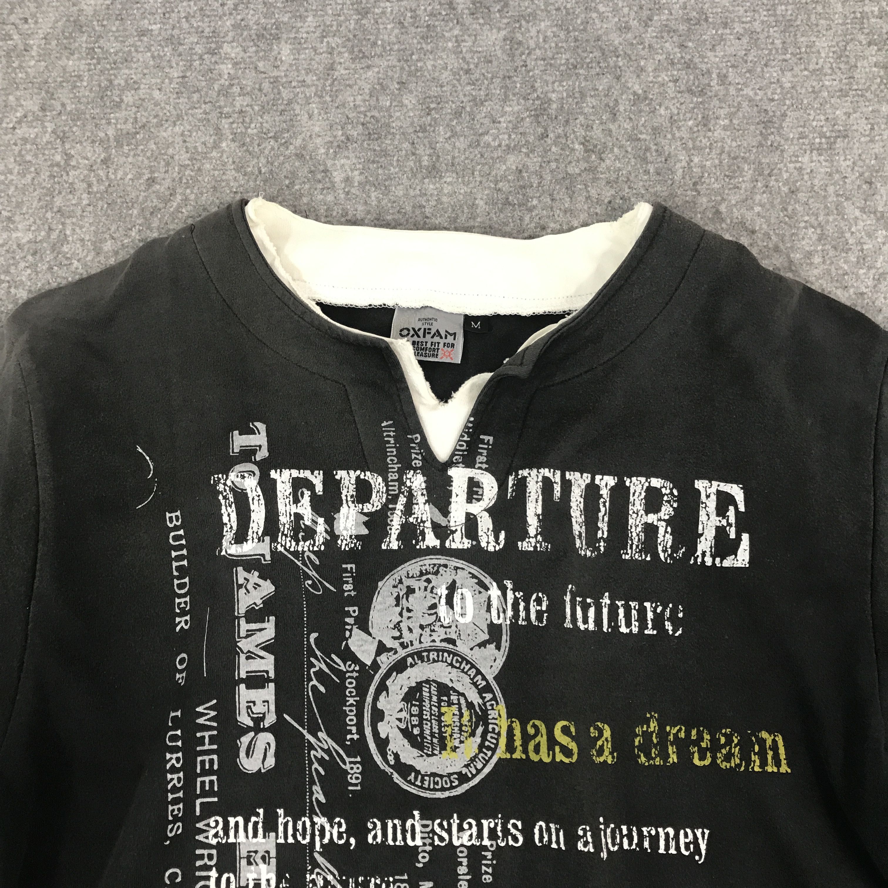 Japanese Brand Rare Oxfam japan fashion style Long Sleeve T-Shirt Size US M / EU 48-50 / 2 - 8 Thumbnail