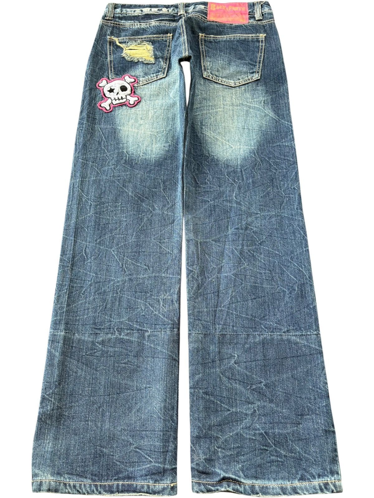 Other Vintage Back & Forth Heavy Distress Baggy Jeans Size 31" - 2 Thumbnail