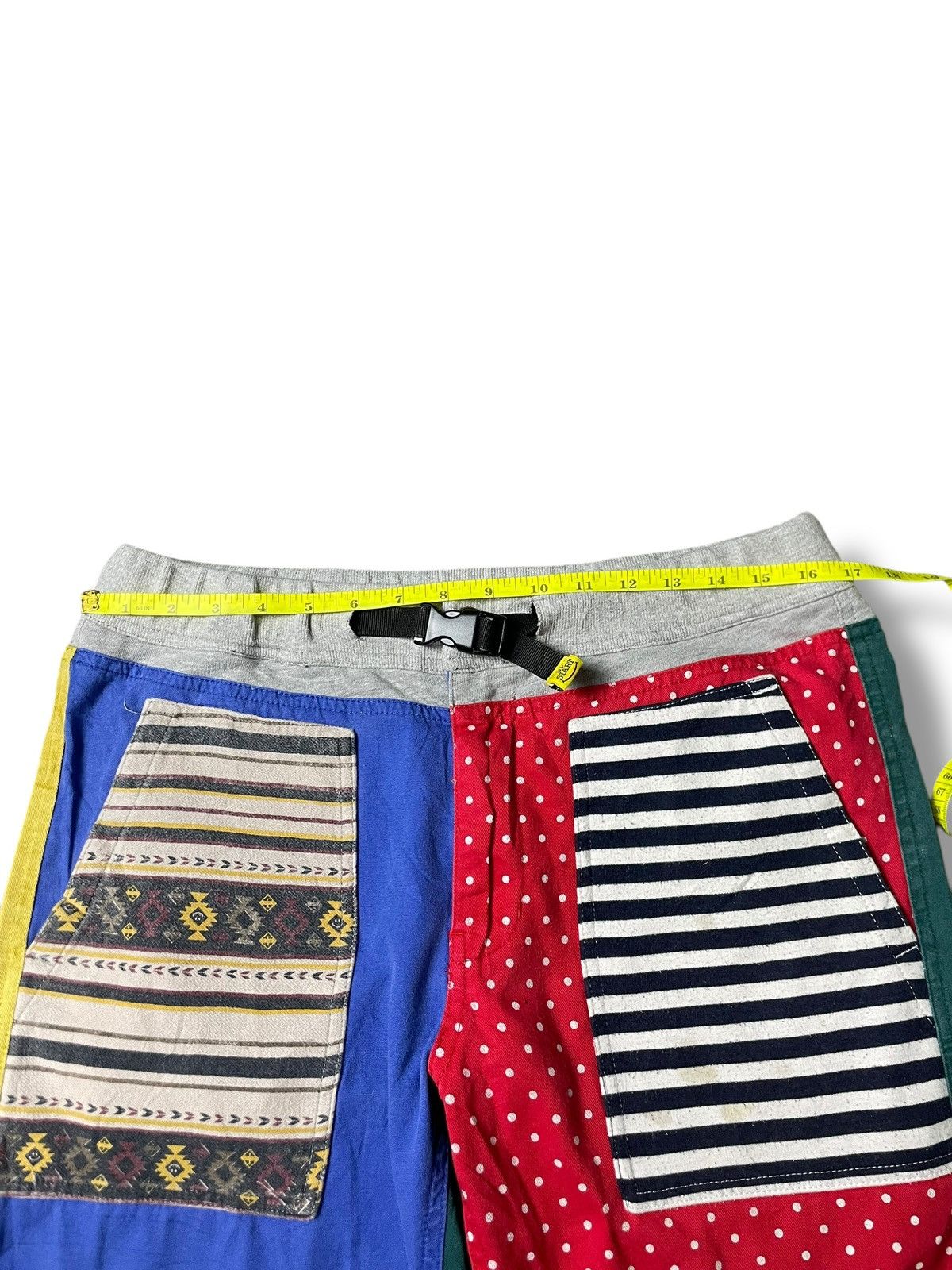 Designer × Japanese Brand UP Start Brand Colourblock Shorts (65) Size US 34 / EU 50 - 7 Thumbnail
