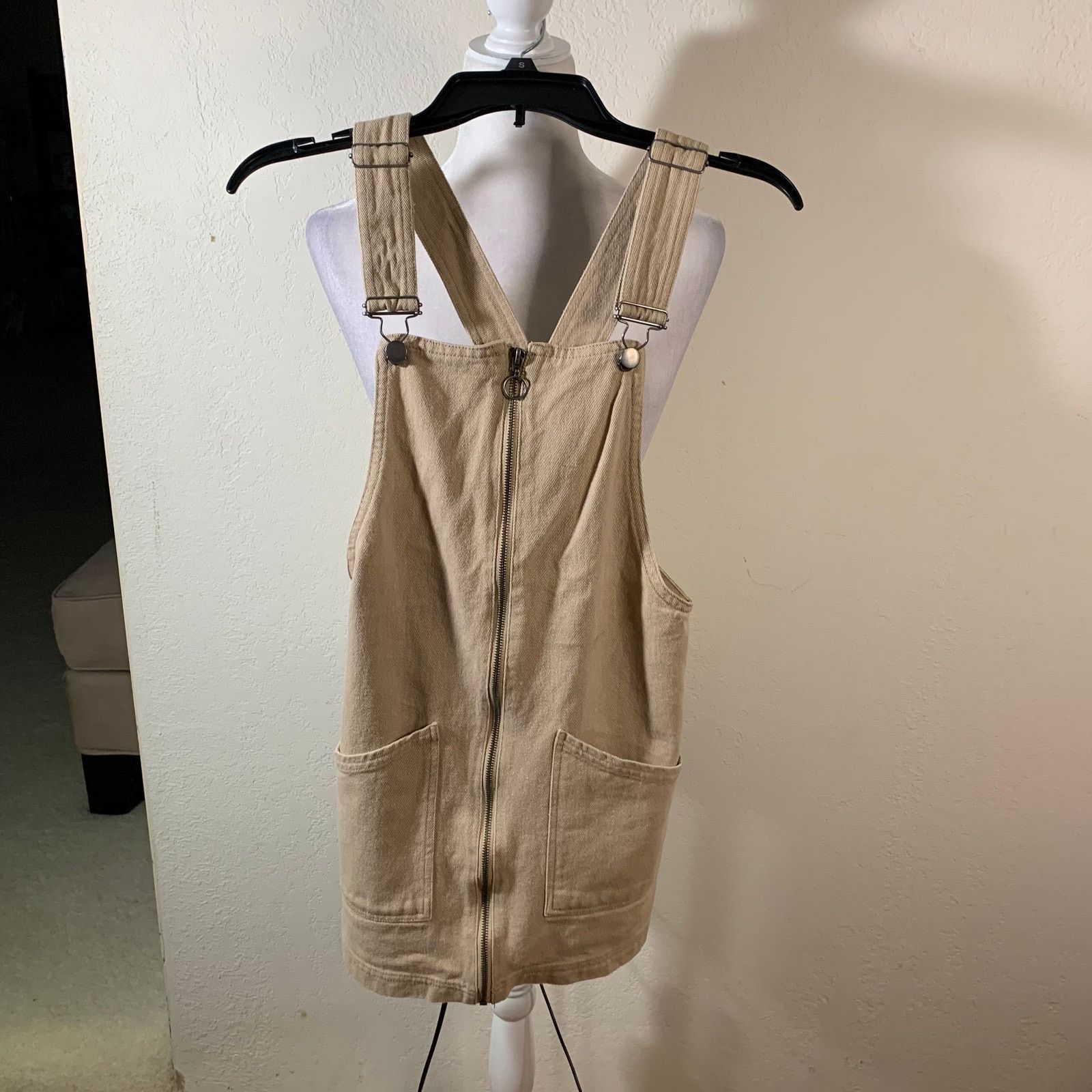 Kendall And Kylie Kendal & Kylie Overall Skirt Khaki Color Size S Size 27" / US 4 / IT 40 - 8 Thumbnail