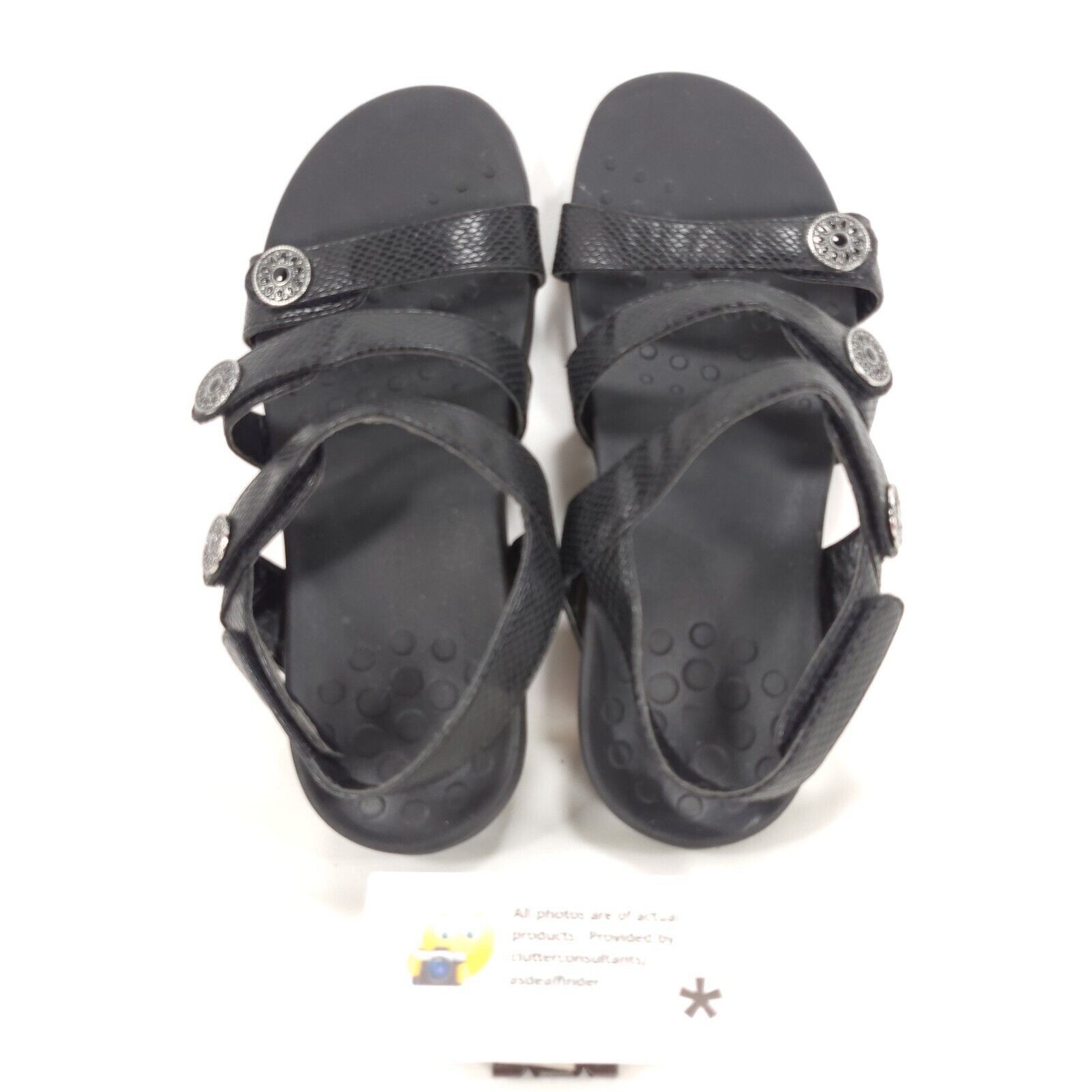 Vionic Vionic 44 Cathy Slide Sandals Womens Size 6 TVW4089 Black Size US 6 / IT 36 - 6 Thumbnail