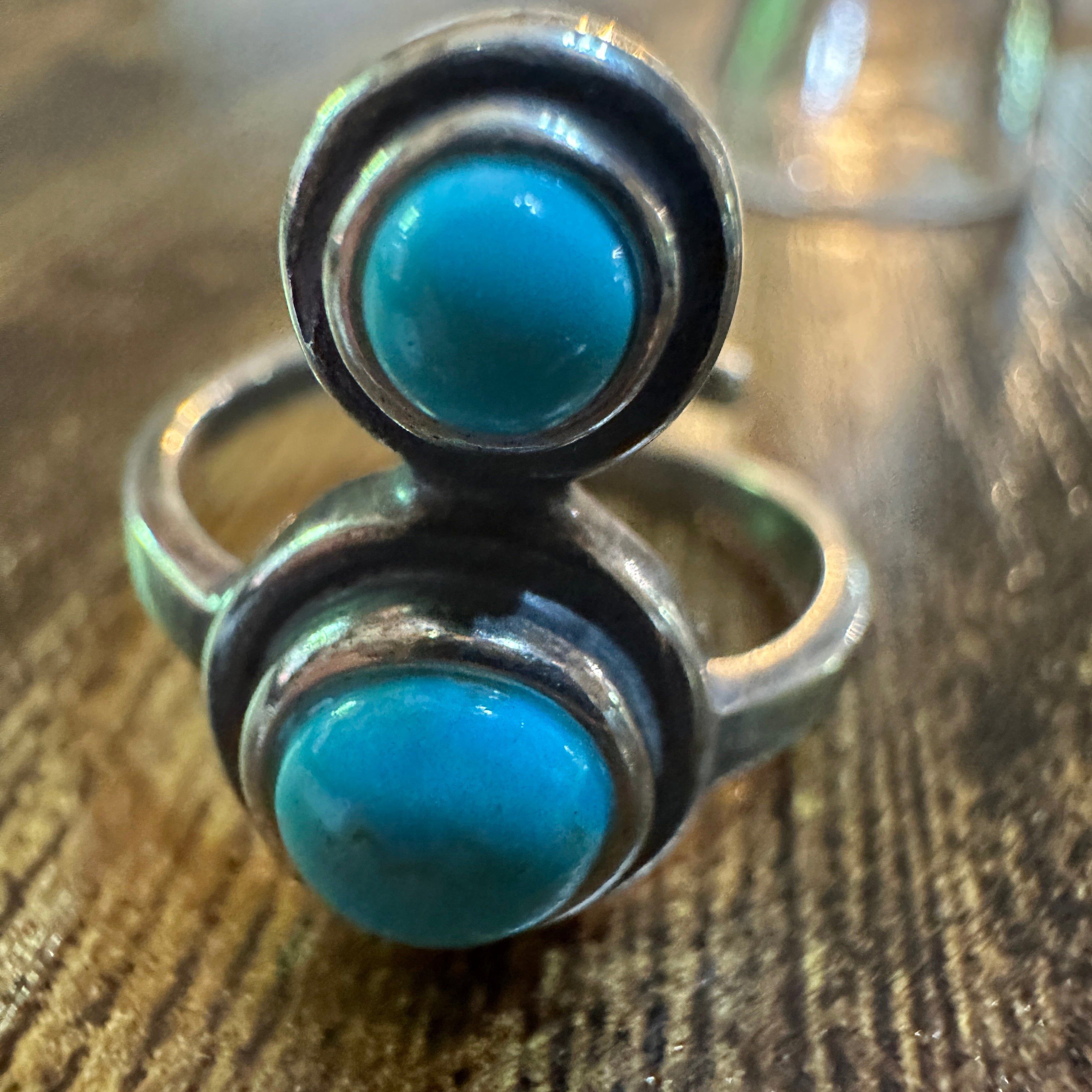 Other Boho Native American Turquoise Serenity Sterling Silver Adju Size ONE SIZE - 1 Thumbnail