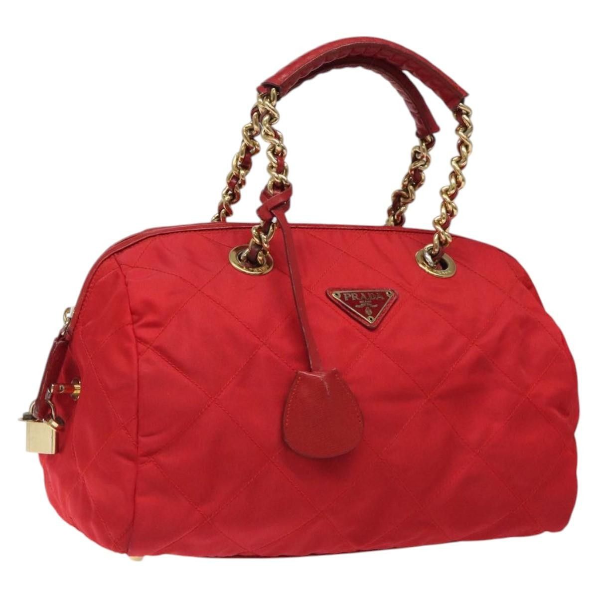 Prada Prada Vintage Zip Handbag Tessuto Size ONE SIZE - 1 Thumbnail