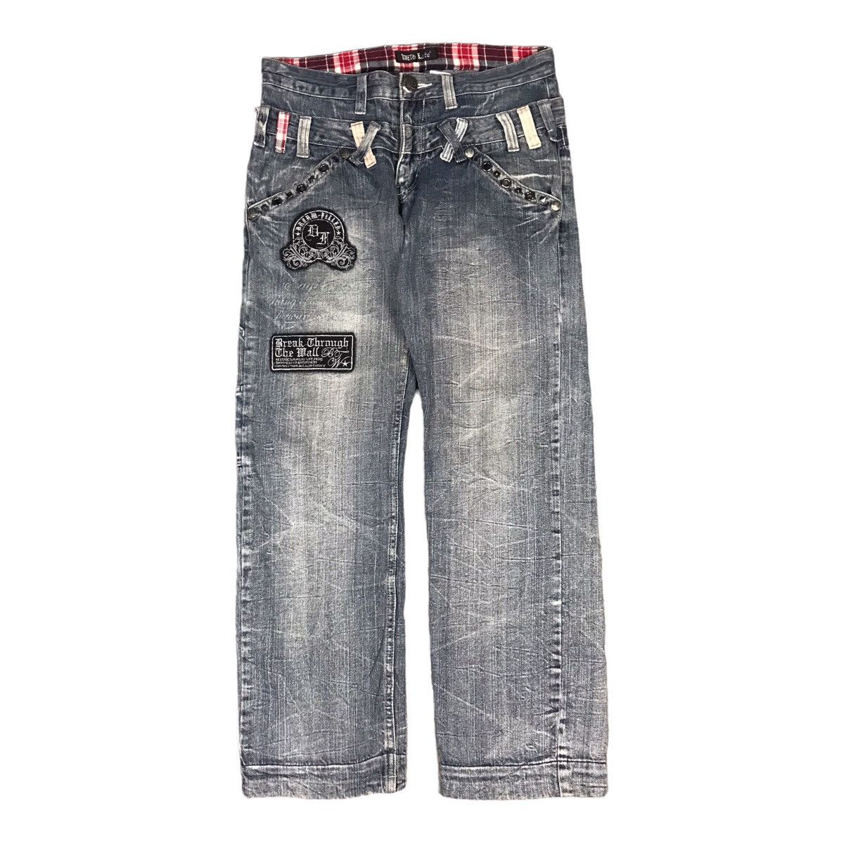 Japanese Brand Double waist mils Life denim Japanese style pants Size US 30 / EU 46 - 1 Thumbnail