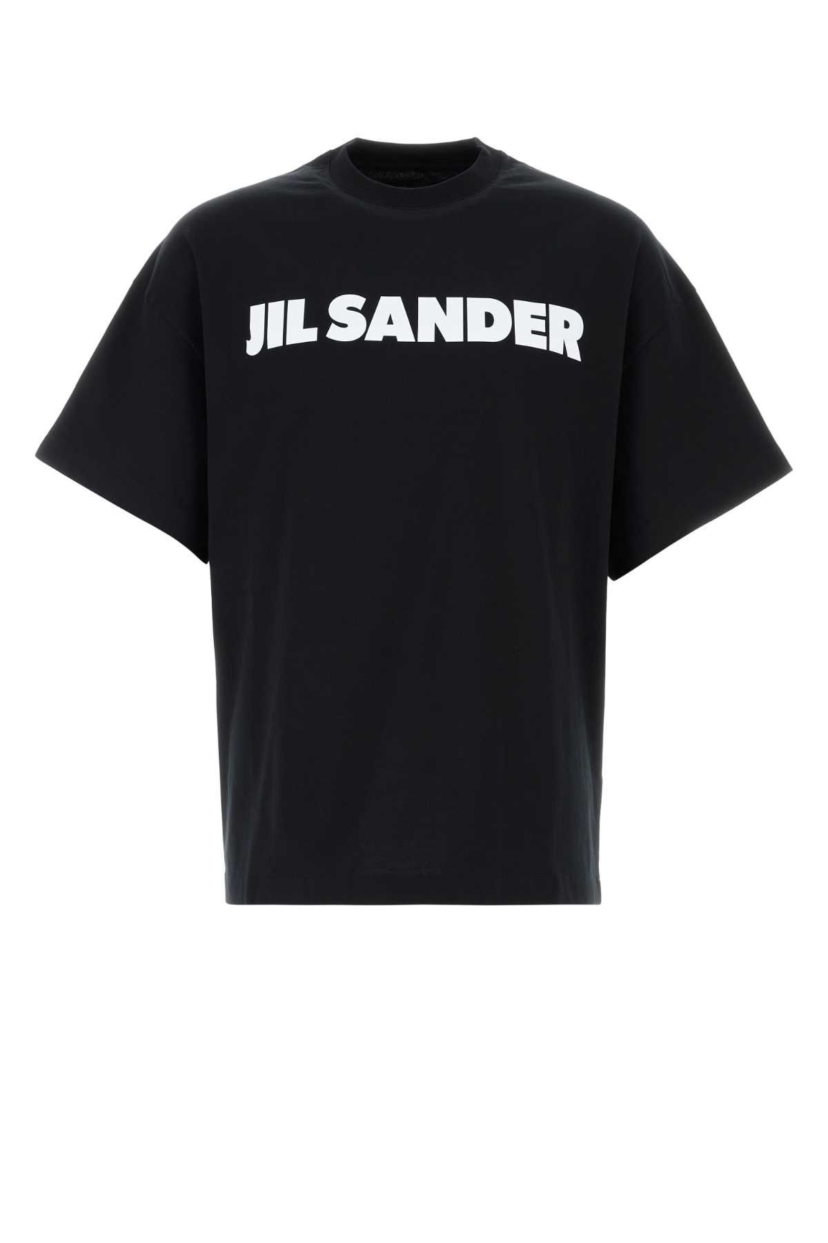 Jil Sander Black Cotton T-Shirt Size US XL / EU 56 / 4 - 1 Thumbnail