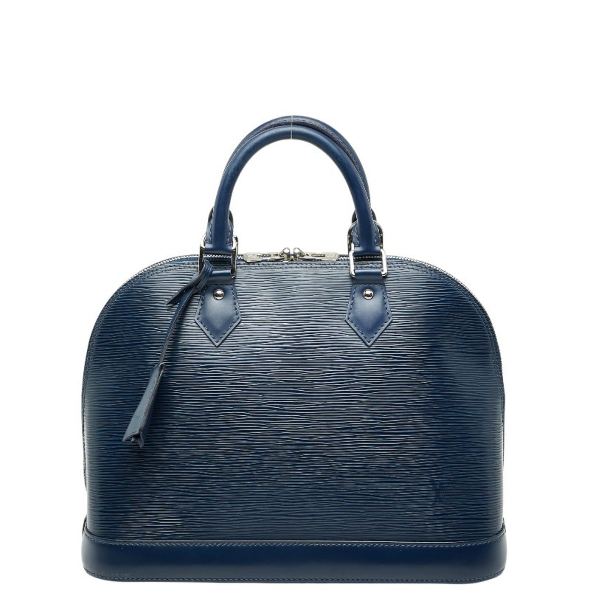 Louis Vuitton Epi Alma Handbag M52145 Toledo Blue Leather Women's LOUIS VUITTON