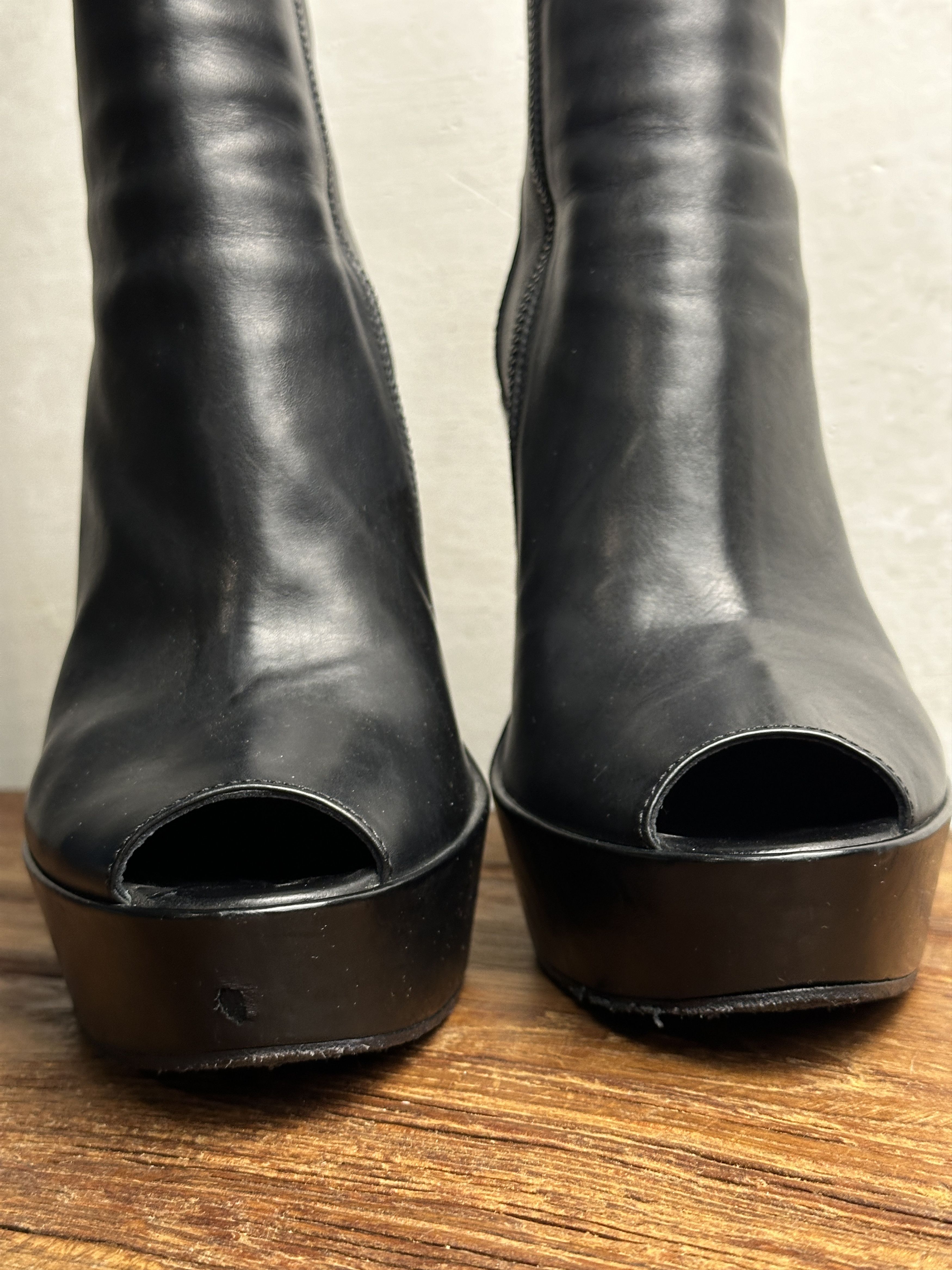 Ann Demeulemeester Ann Demeulemeester Cutout Space Heeled Boots Size US 8.5 / IT 38.5 - 12 Thumbnail