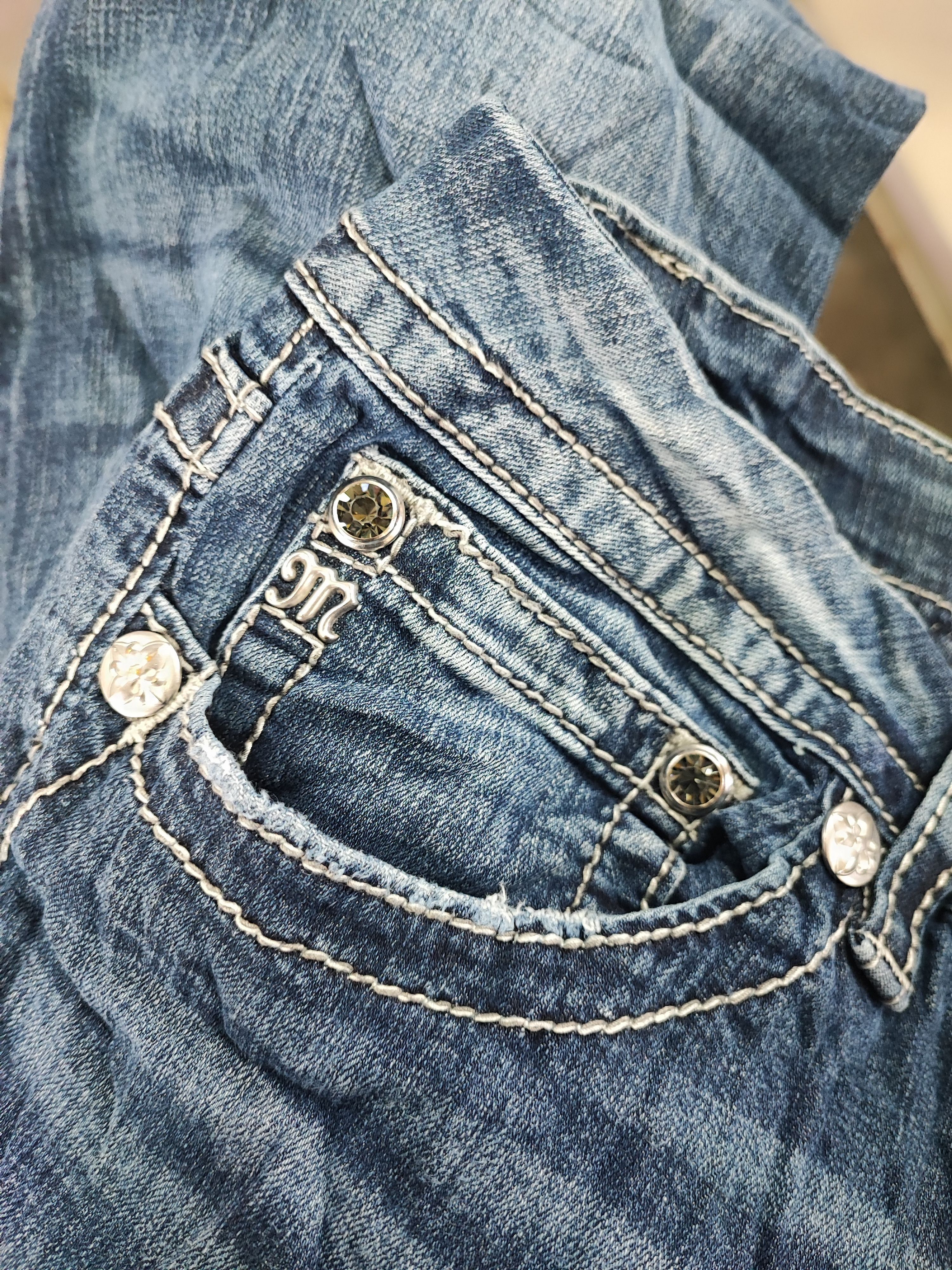 Affliction MISS ME WOMENS DENIM JEANS Size 38" / US 16 / IT 52 - 6 Thumbnail