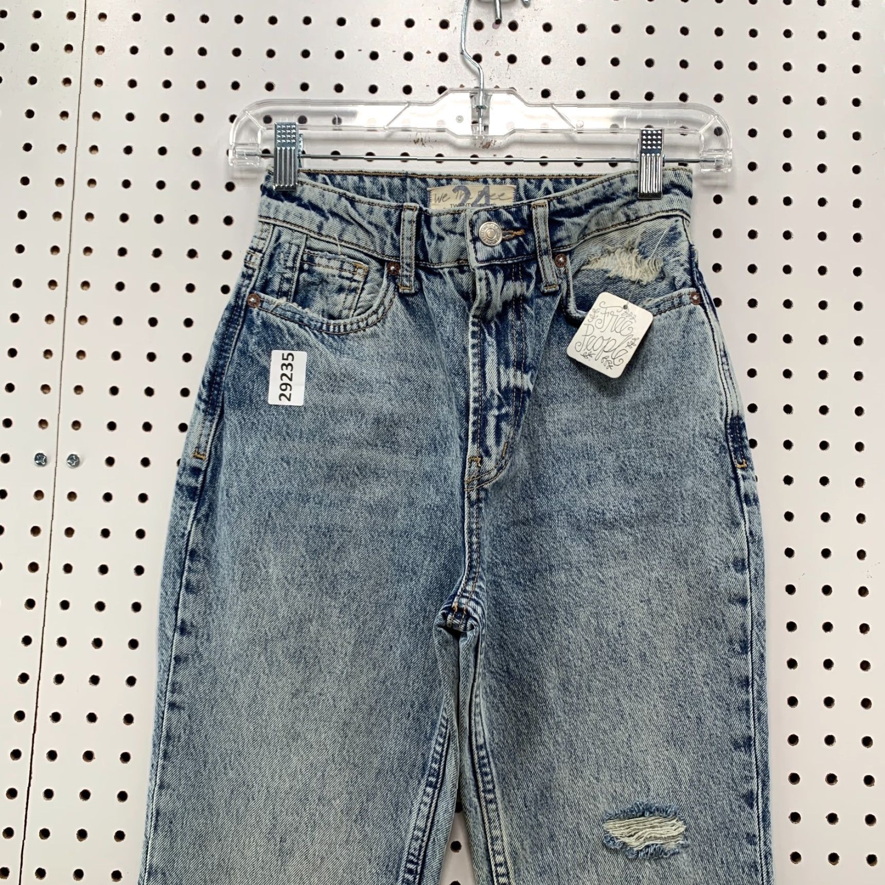 Free People FREE People High Rise Denim Jeans Womens Size 24x32 Distressed NWT 130 Denim Jeans Shop Now Size 42" / US 20 - 7 Thumbnail