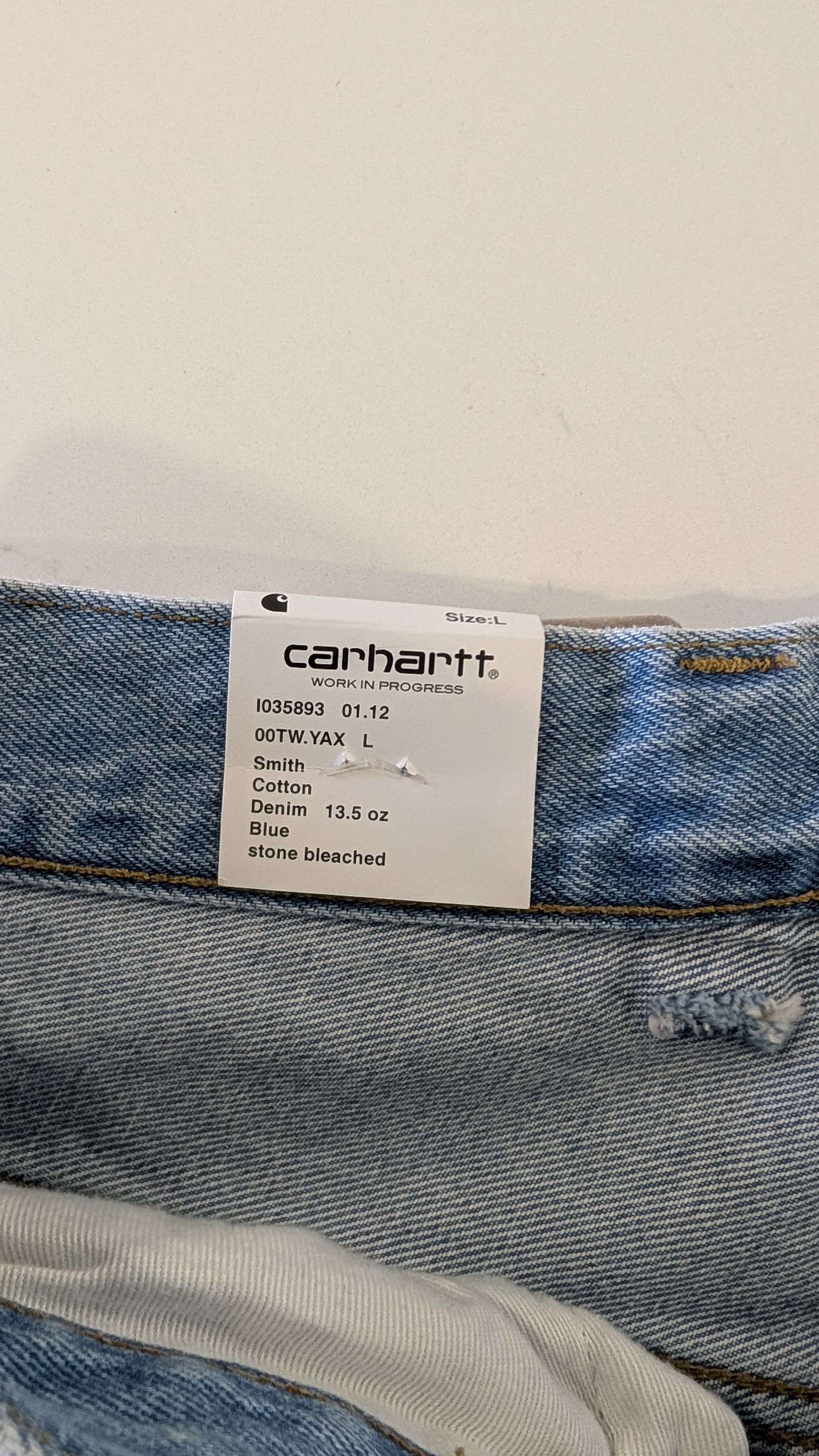 Carhartt Wip Carhartt WIP Brandon Pant NWT L Light Blue Stone Size US 37 - 4 Thumbnail