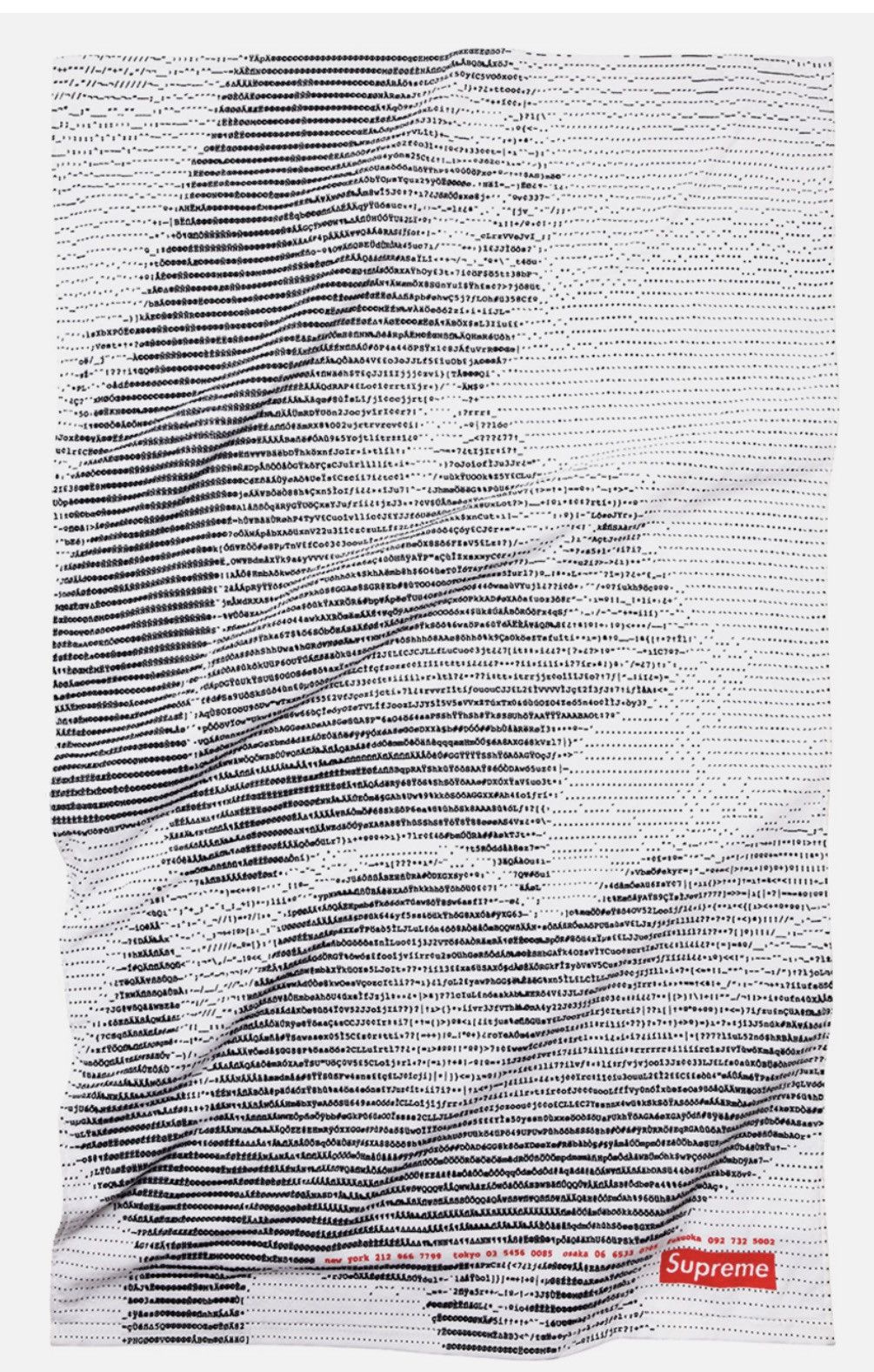 Supreme Supreme Digi Beach Towel Cotton Terry Spring Summer 2017 Size ONE SIZE - 3 Thumbnail