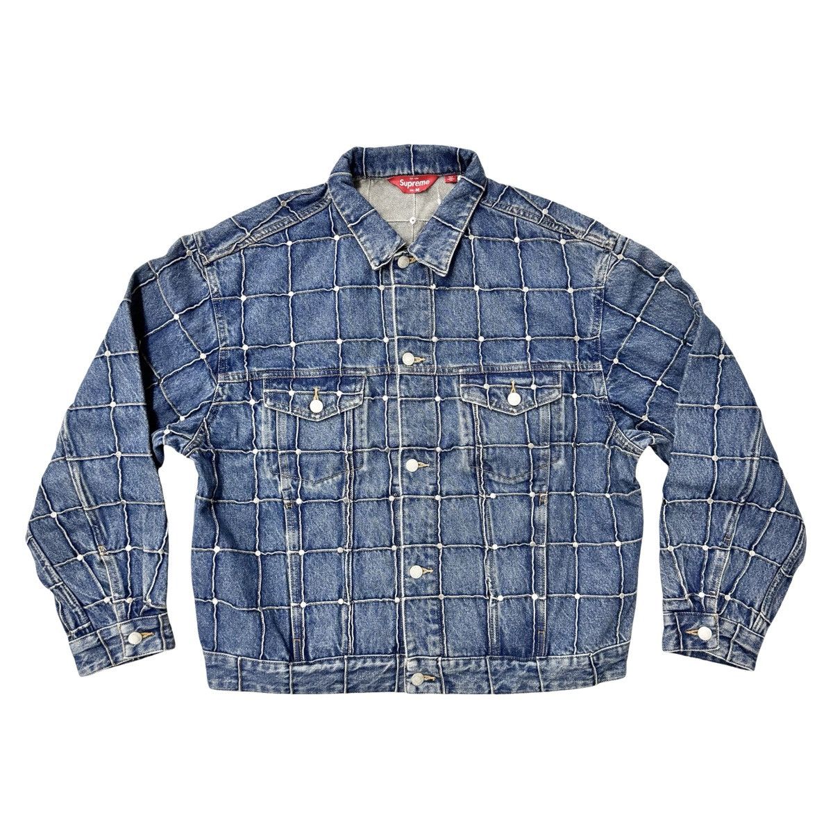 Supreme Supreme Studded Seam Denim Trucker Jacket Size US M / EU 48-50 / 2 - 1 Thumbnail