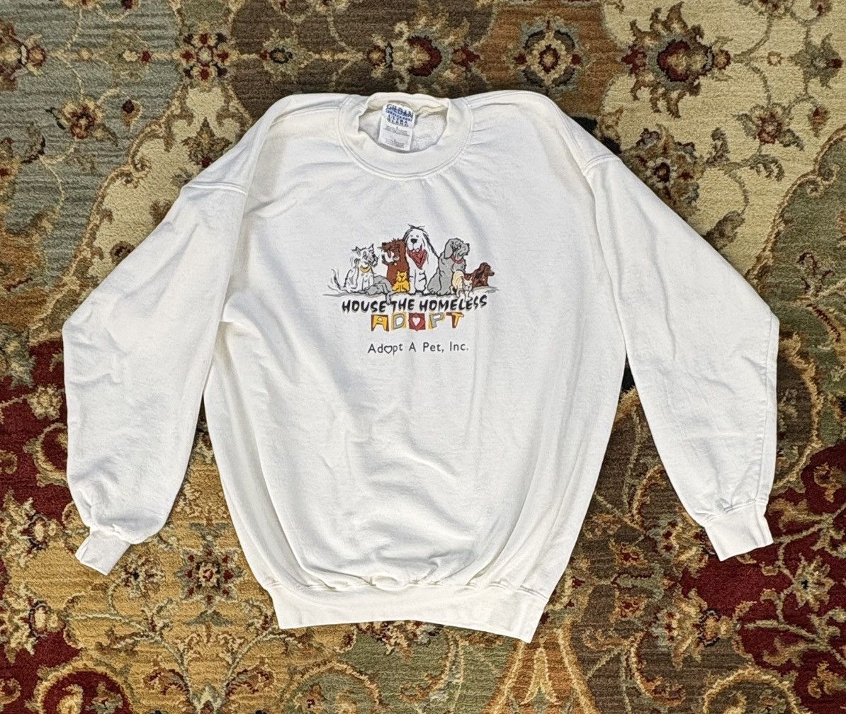 Vintage 2000 Animal Adoption Crewneck sweatshirt Size US L / EU 52-54 / 3 - 1 Thumbnail