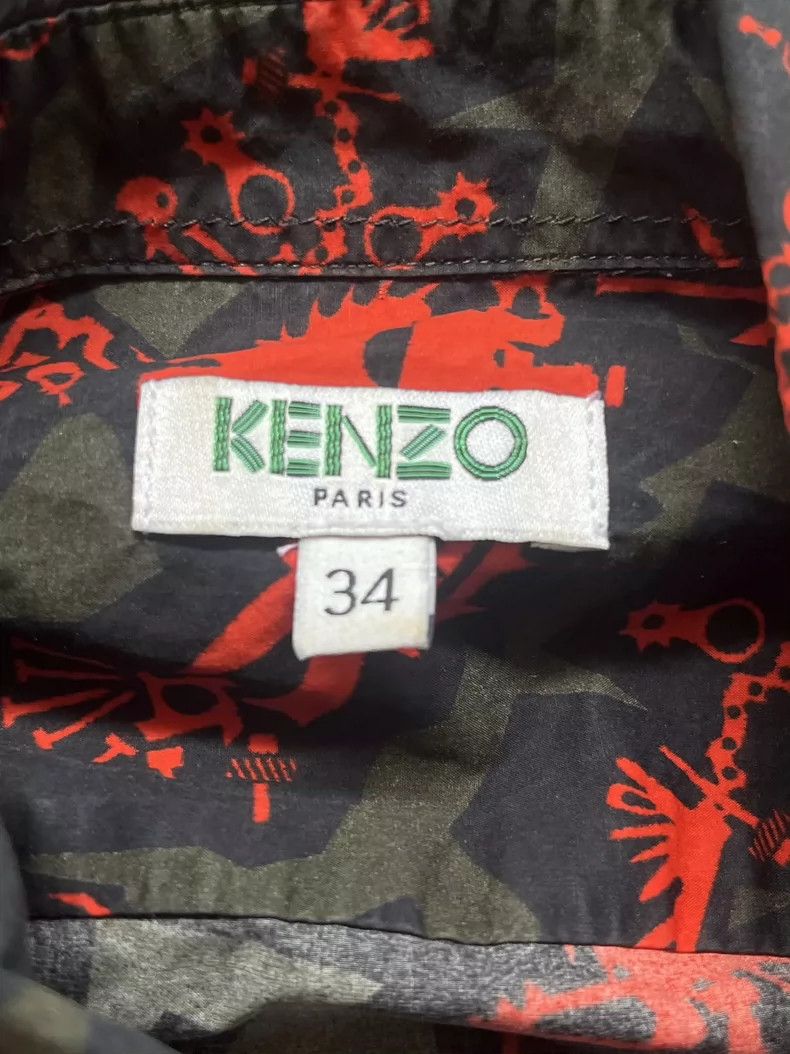 Kenzo KENZO Small Size Printed Second-Hand Shirt Size XXS / US 00 / IT 34 - 3 Thumbnail
