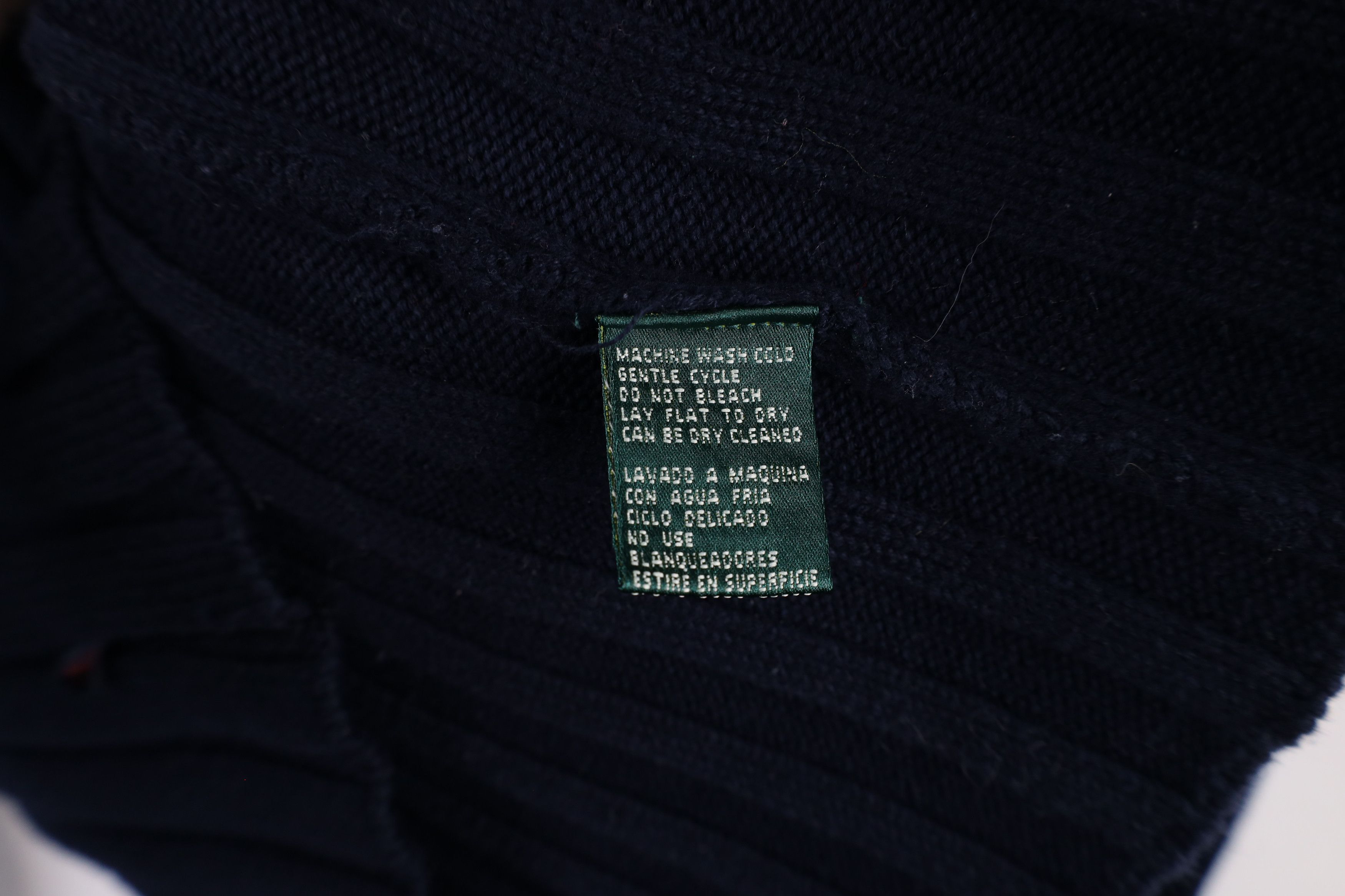 Ralph Lauren × Vintage Vintage 90s Ralph Lauren Chunky Ribbed Knit Half Zip Sweater Size S / US 4 / IT 40 - 5 Thumbnail