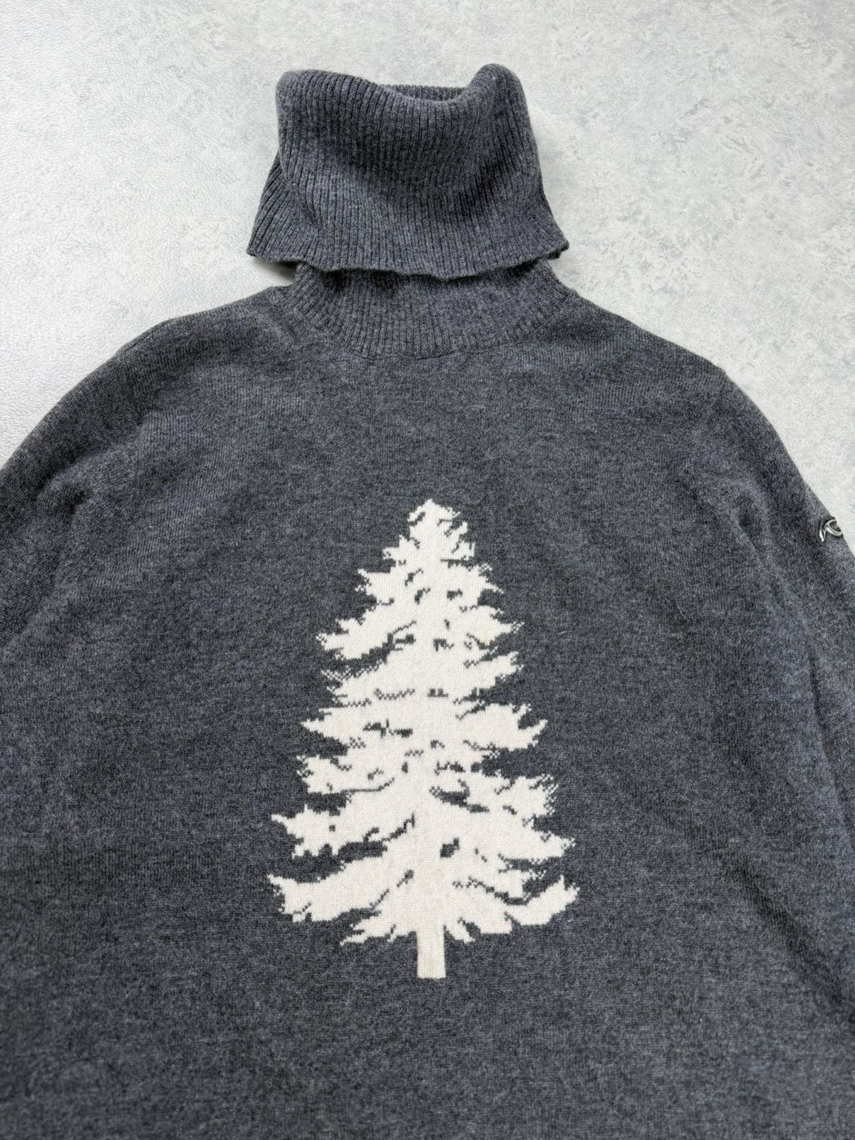 KJUS KJUS Wool Cashmere Turtleneck Sweater Tree Graphic Size S / US 4 / IT 40 - 4 Thumbnail