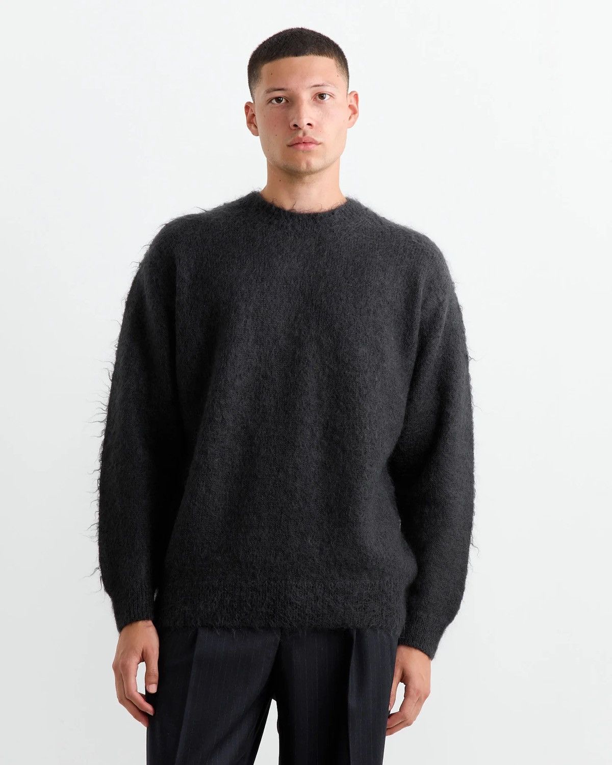 Auralee Auralee Mohair Ink Black Sweater Size 3 Size US L / EU 52-54 / 3 - 2 Thumbnail
