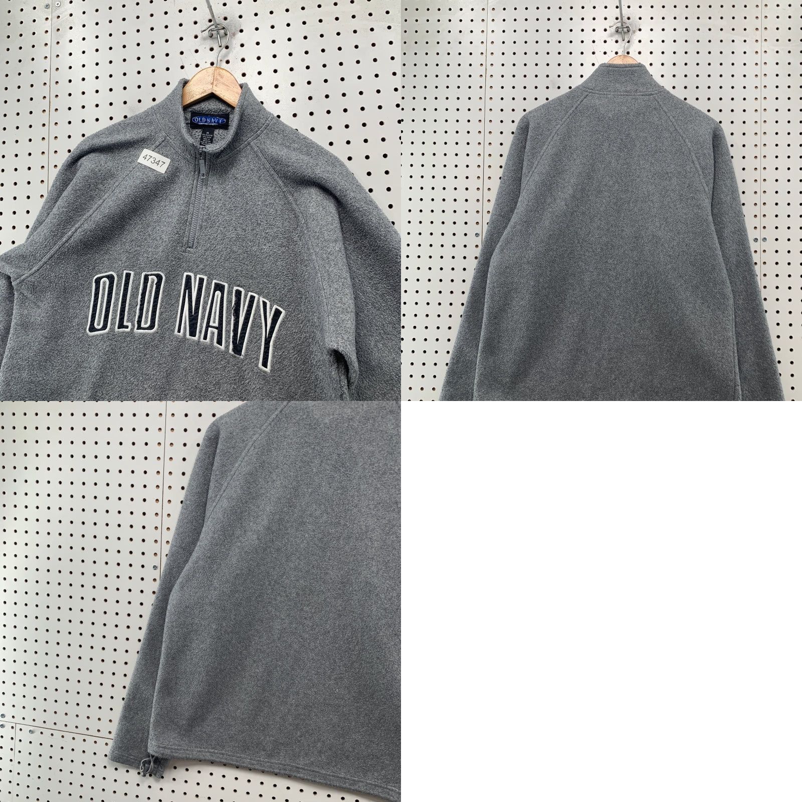 Old Navy VINTAGE Old Navy 1/4 Zip Sweater Mens M Gray 90s Distressed Spell Out 1/4 Zip Sweater Mens Gray 90s Size US M / EU 48-50 / 2 - 9 Thumbnail